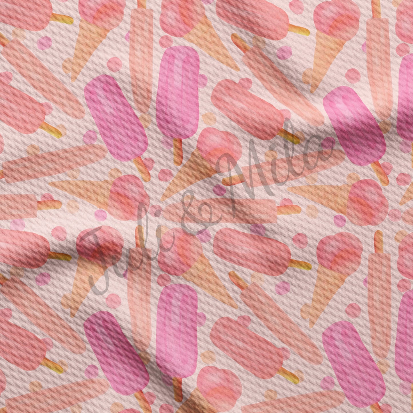 Ice cream  Bullet Textured Fabric  AA90