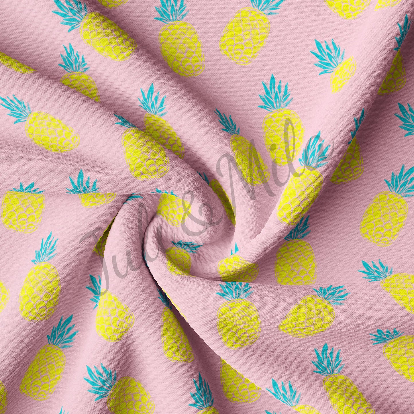 Pineapple l Bullet Textured Fabric  Pineapple