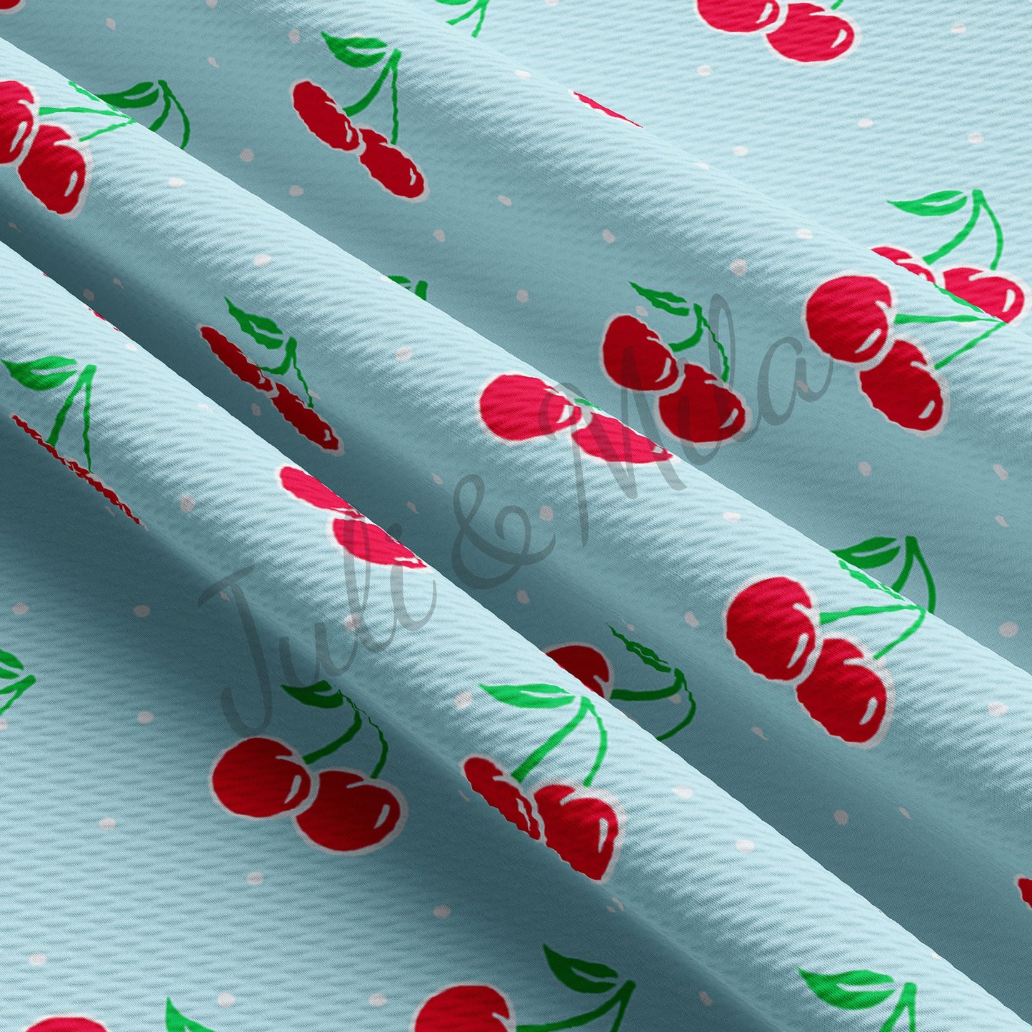 Bullet Textured Fabric Cherries AA497