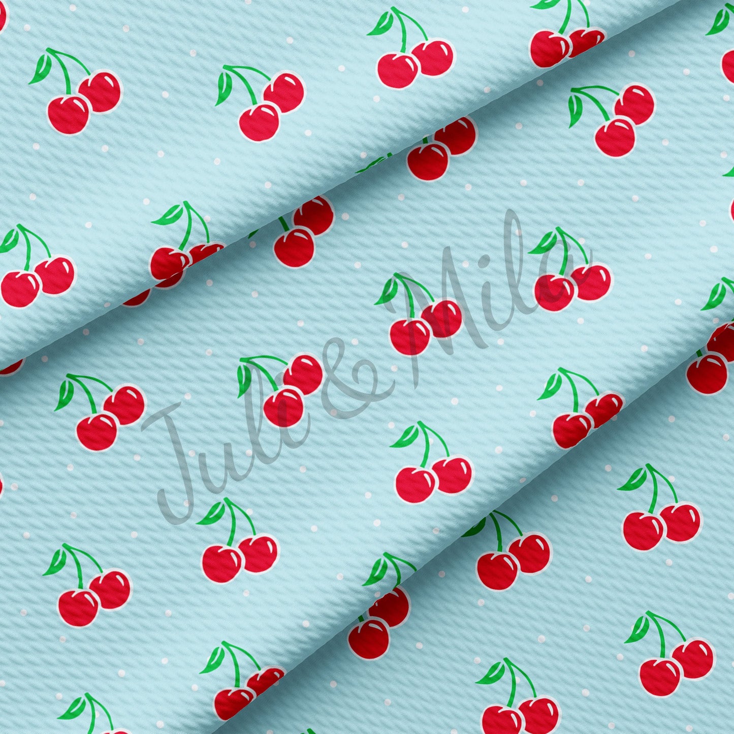 Bullet Textured Fabric Cherries AA497