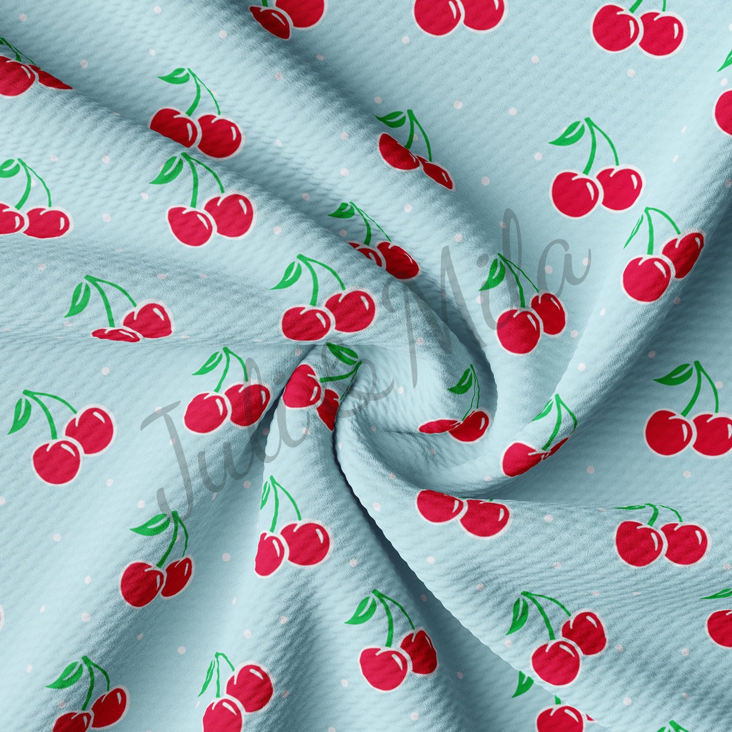 Bullet Textured Fabric Cherries AA497