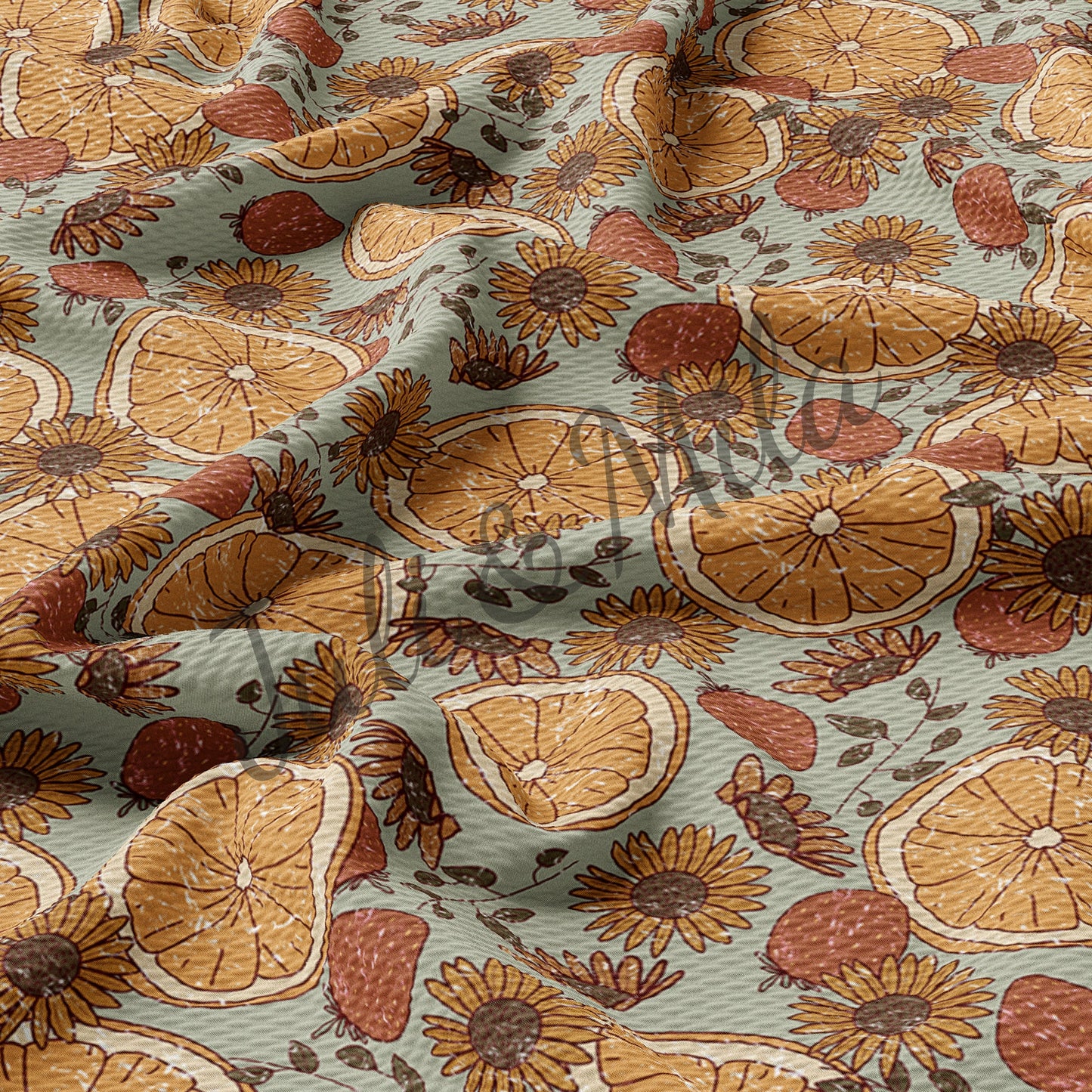 Orange Bullet Fabric AA270