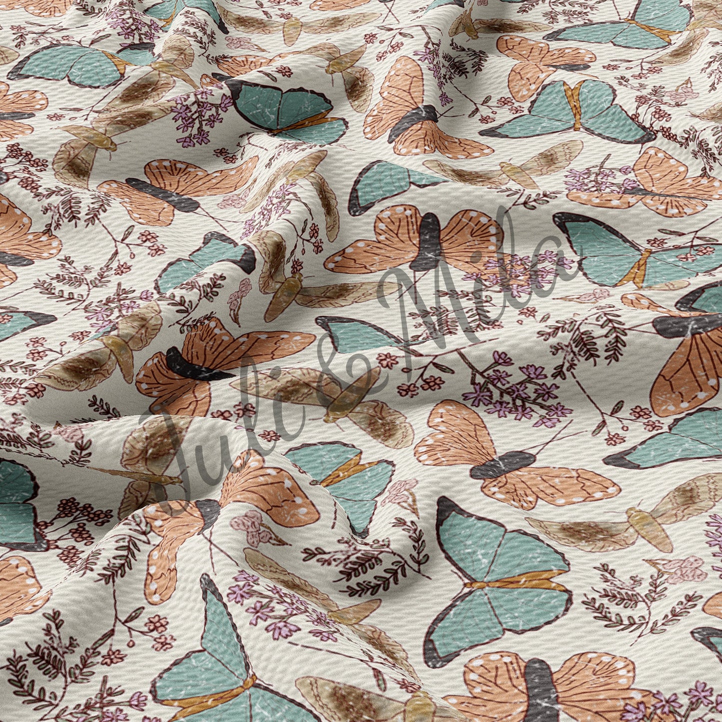 Butterflies Bullet Fabric AA537