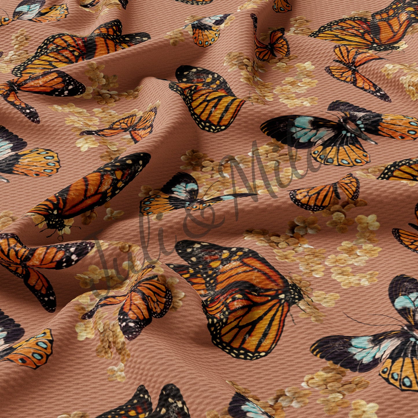 Butterflies Bullet Fabric AA536