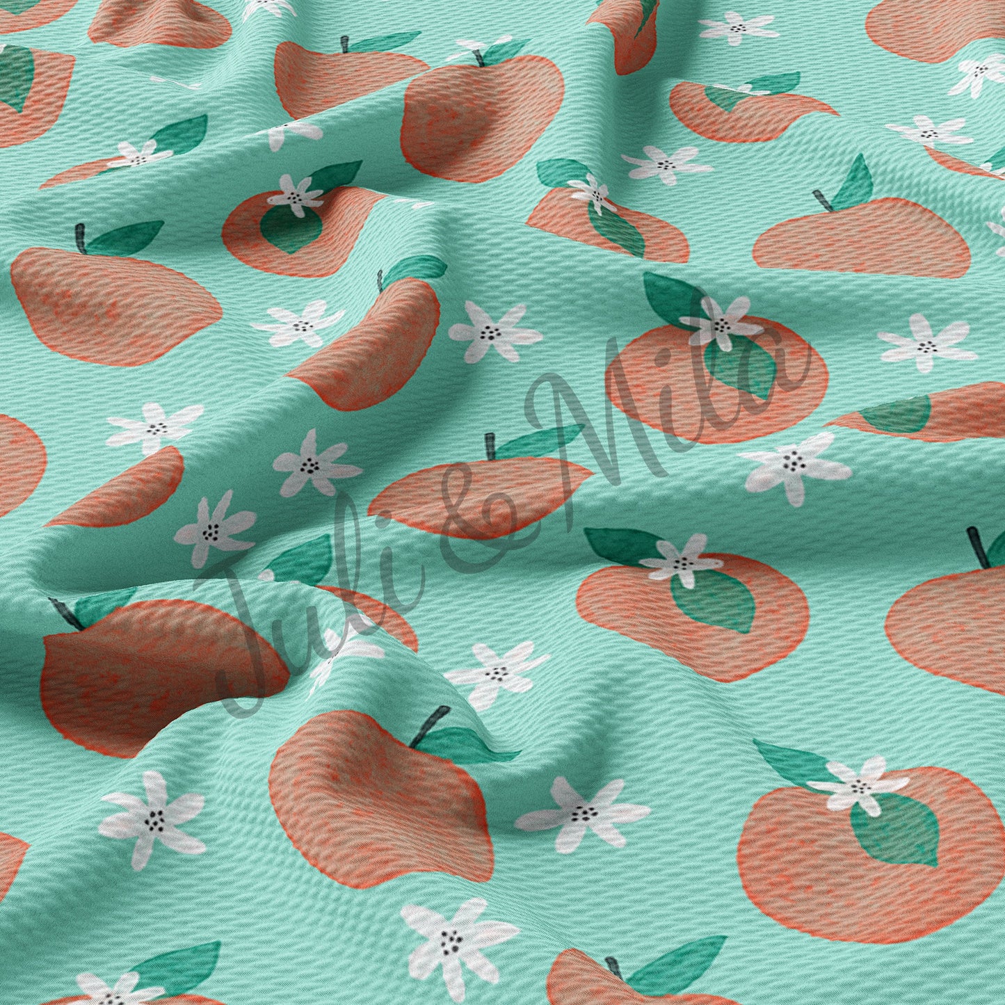 Peach Bullet Textured Fabric AA69