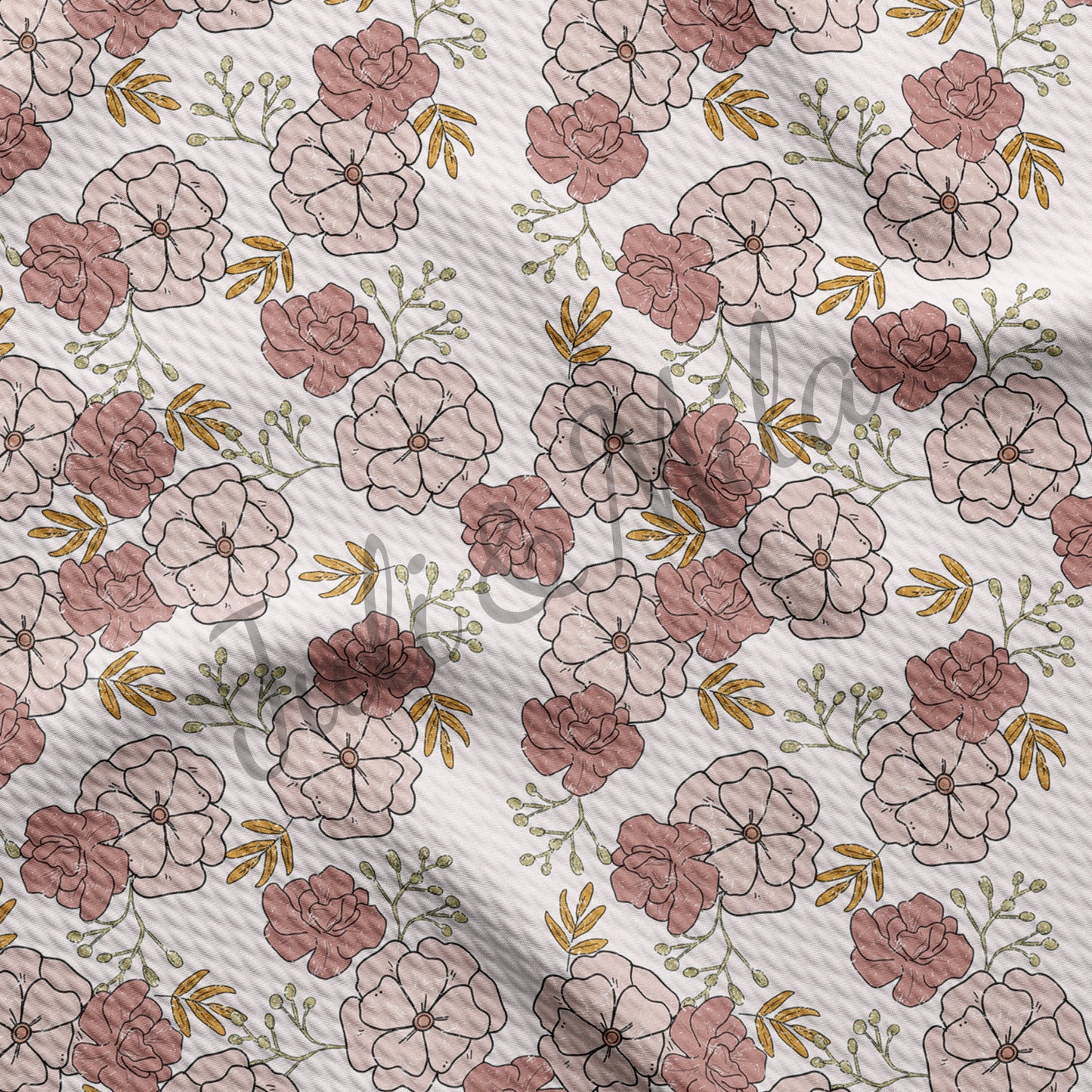 Bullet Textured Fabric  Floral88