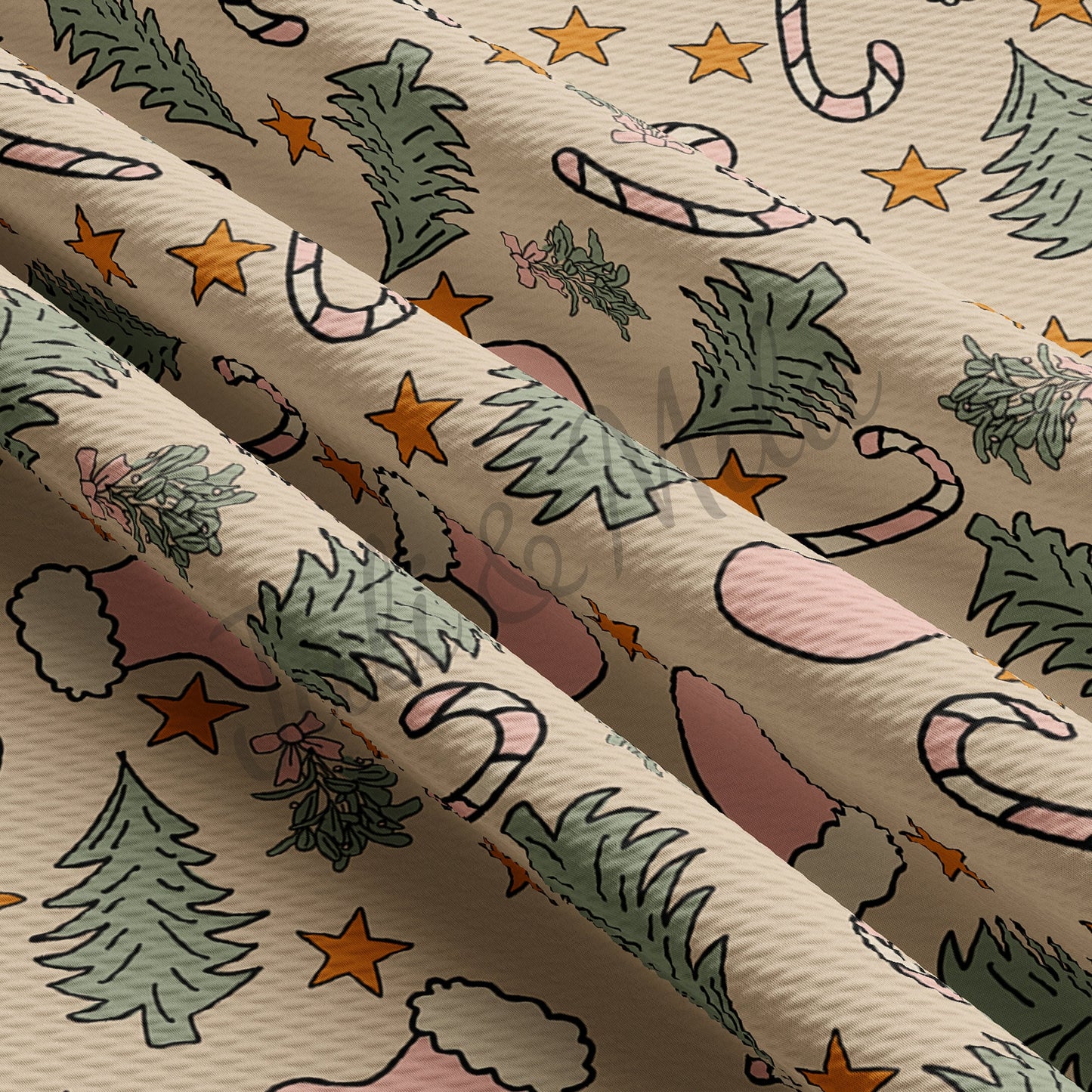 Christmas Bullet Fabric AC11
