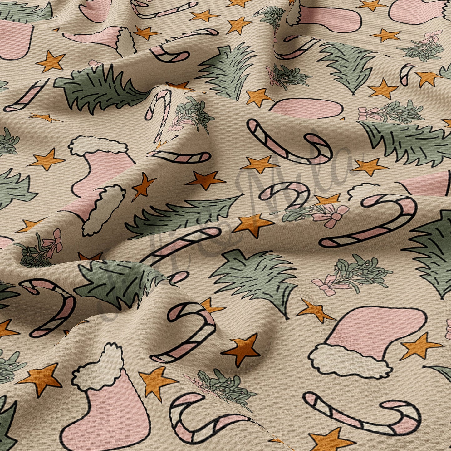 Christmas Bullet Fabric AC11