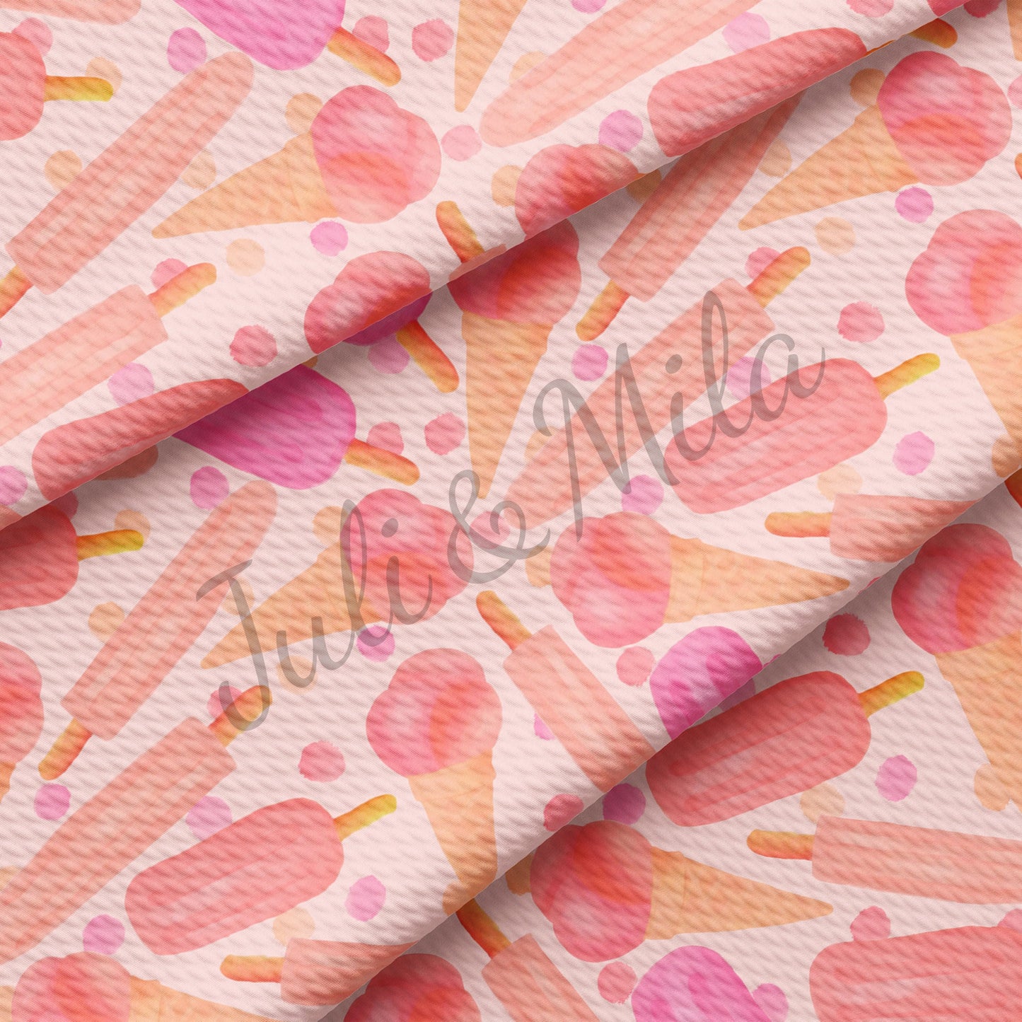 Ice cream  Bullet Textured Fabric  AA90