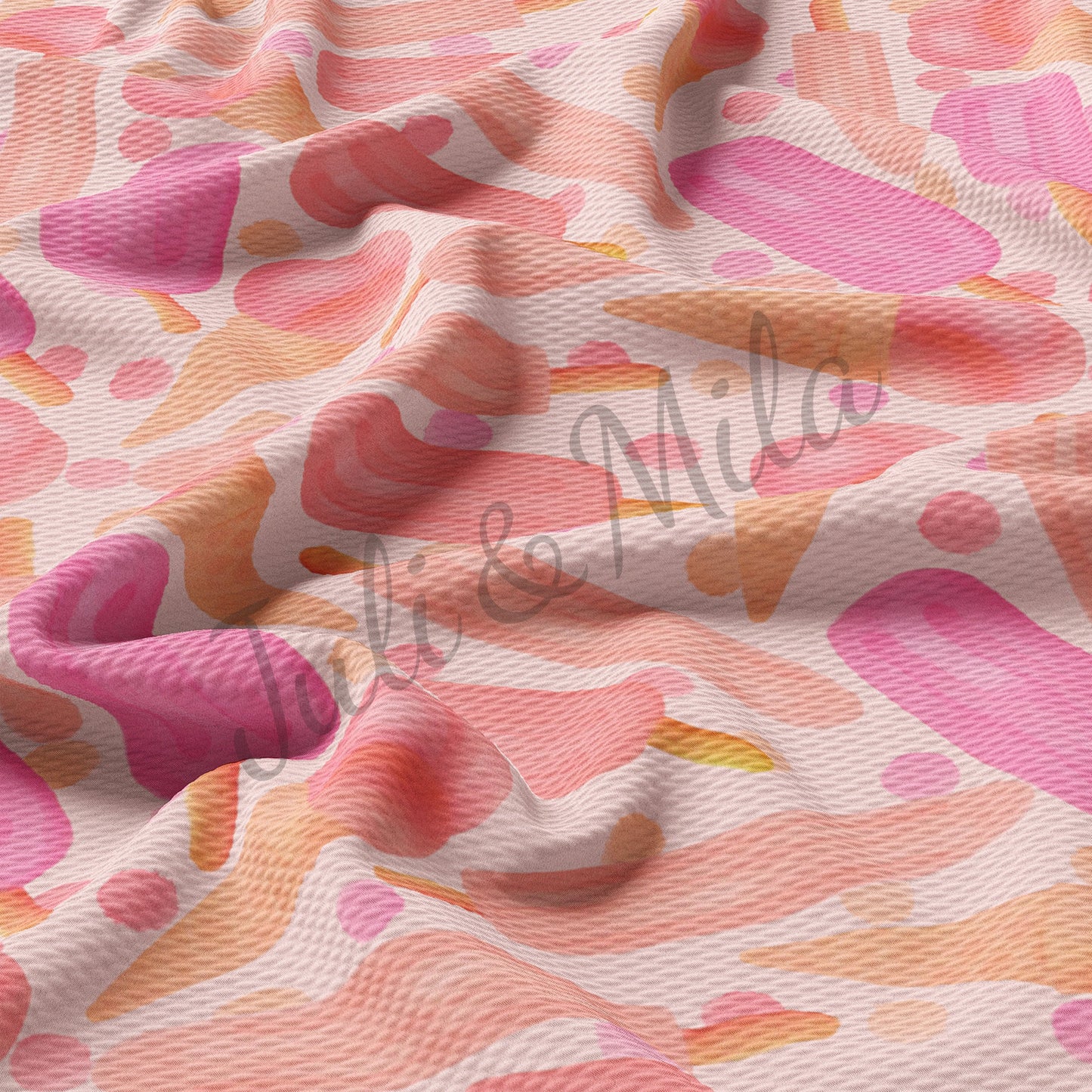 Ice cream  Bullet Textured Fabric  AA90