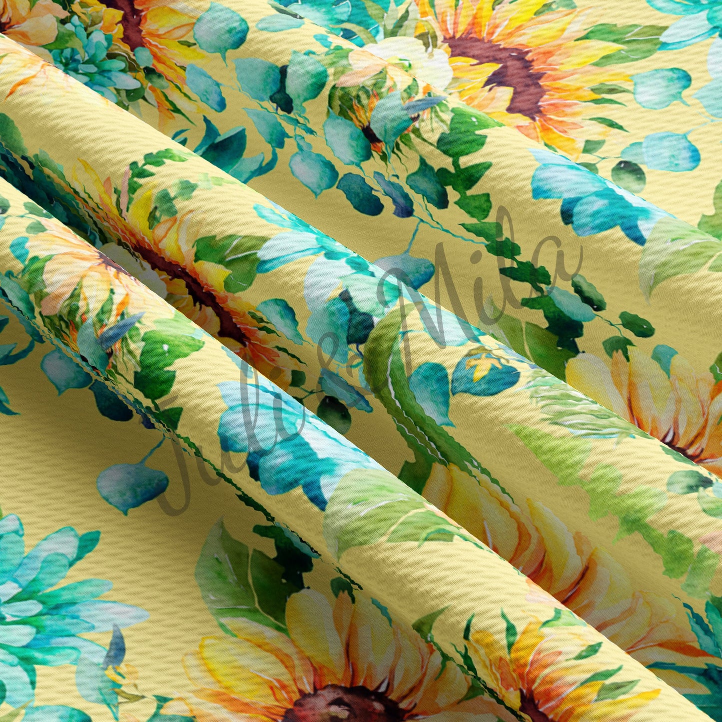 Sunflowers Floral Bullet Fabric Floral87