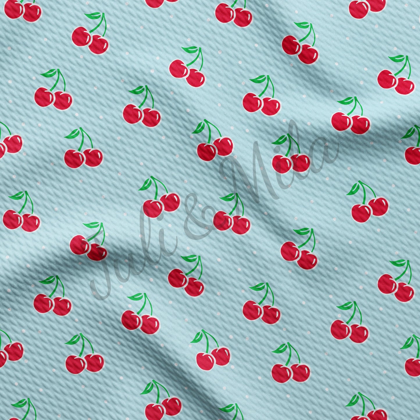 Bullet Textured Fabric Cherries AA497