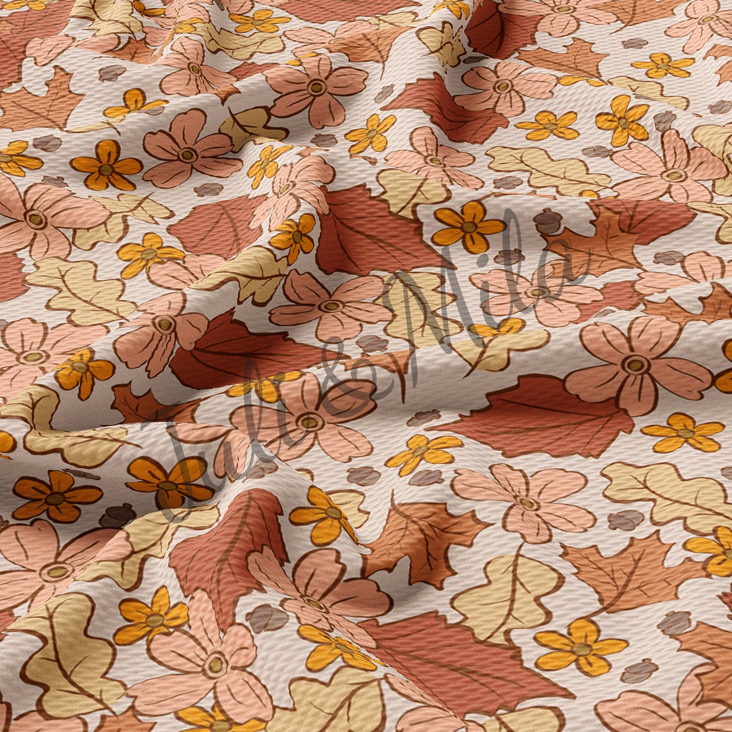 Bullet Textured Fabric  Floral91