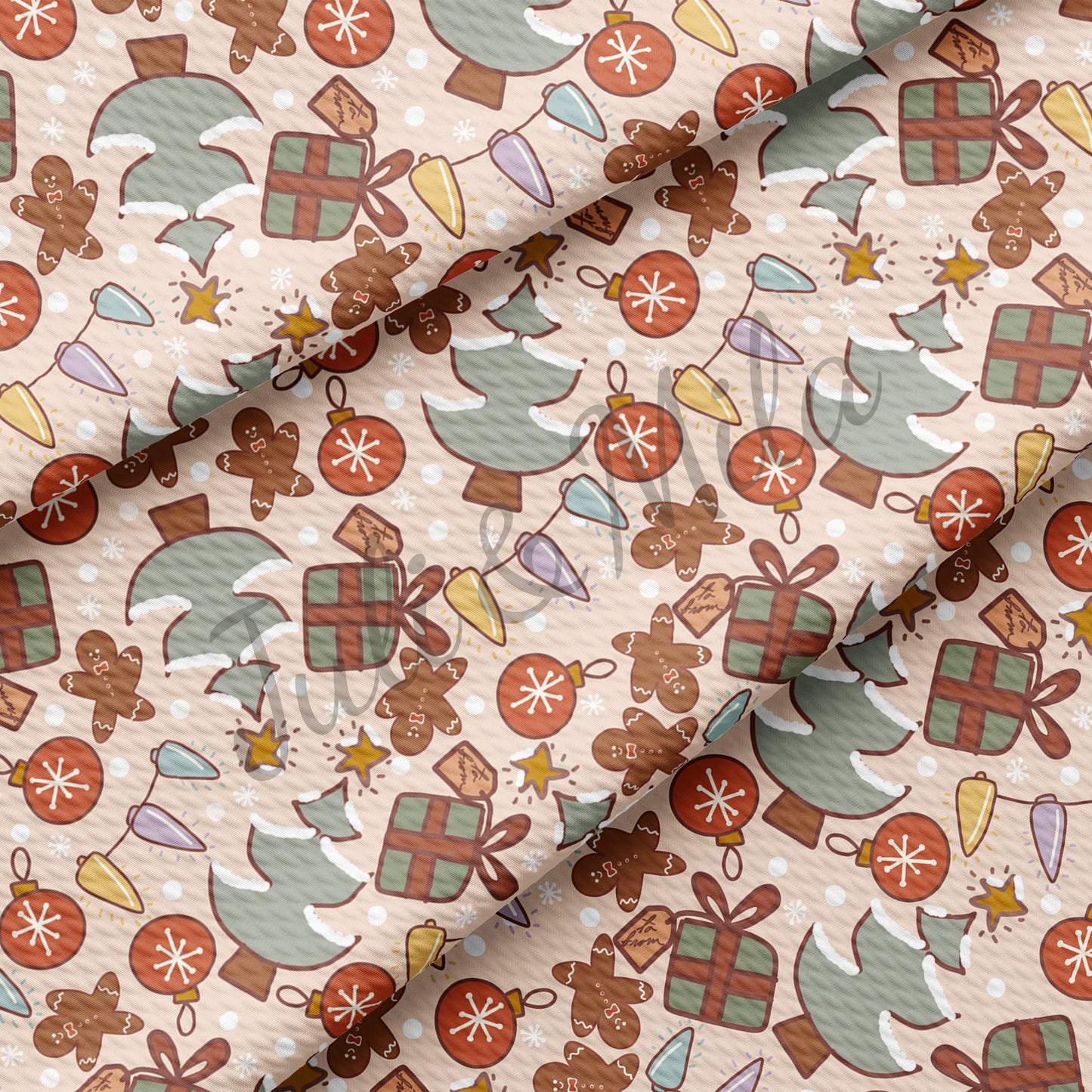 Christmas Bullet Fabric AC37