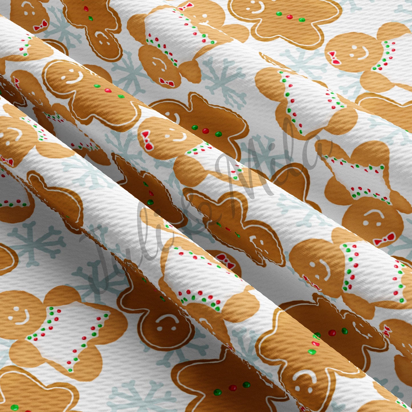 Bright Gingerbread Bullet Fabric AC34