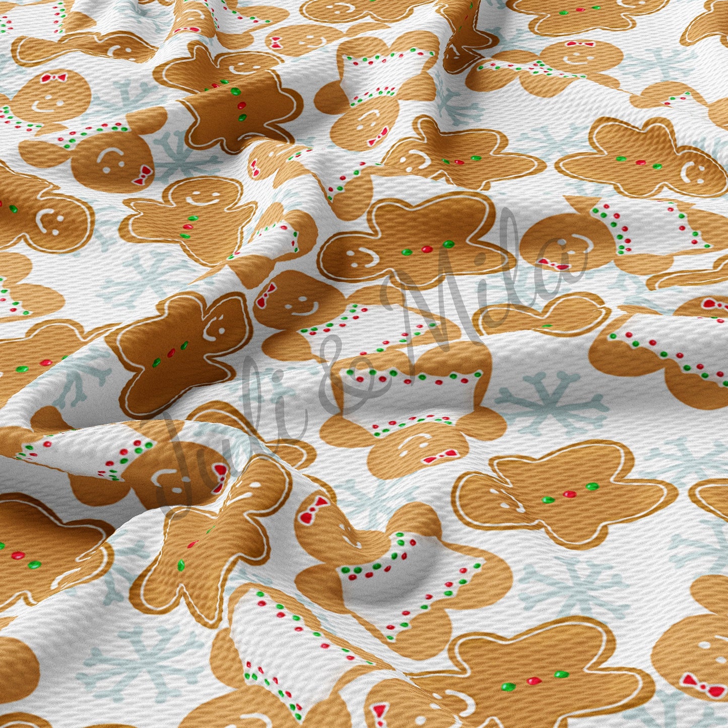 Bright Gingerbread Bullet Fabric AC34