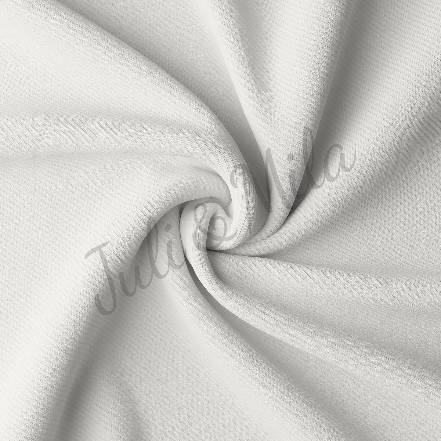 Ivory Rib Knit Fabric by the Yard Ribbed Jersey Stretchy Soft Polyester Stretch Fabric 1 Yard