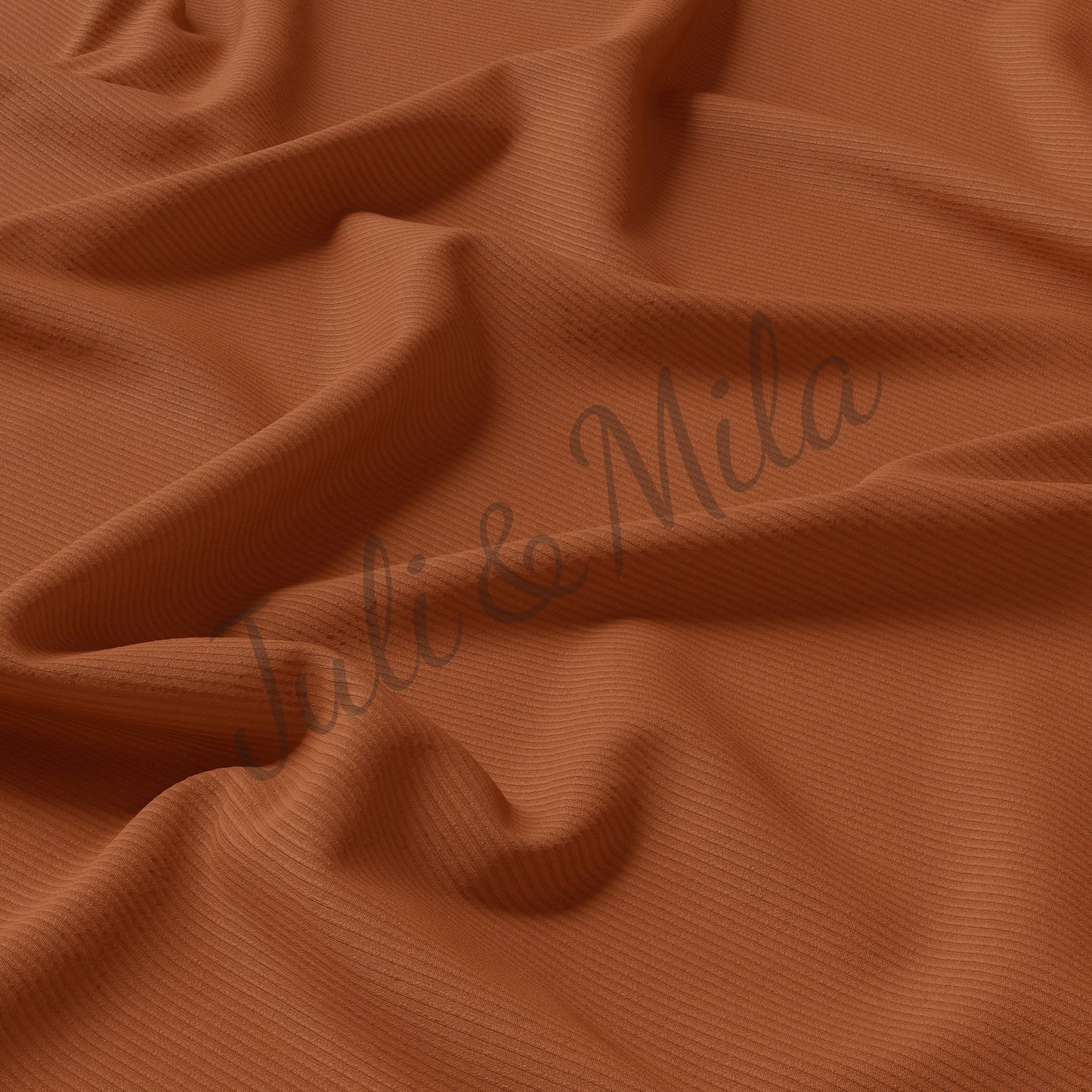 Cinnamon Stick Rib Knit Fabric by the Yard Ribbed Jersey Stretchy Soft Polyester Stretch Fabric 1 Yard