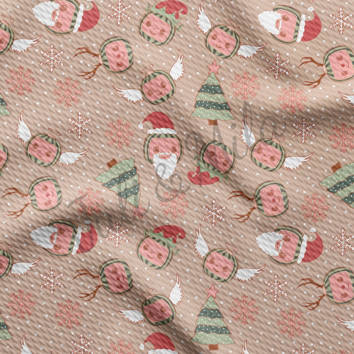 Christmas Bullet Fabric AC65