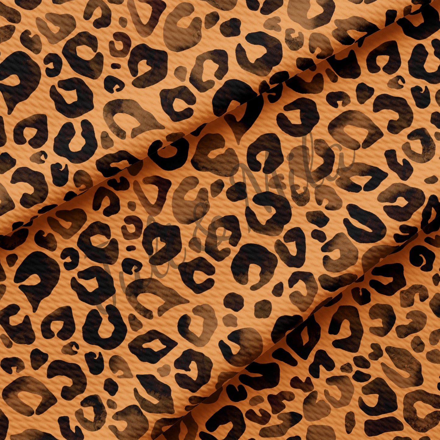 Watercolor Cheetah Leopard Bullet Fabric