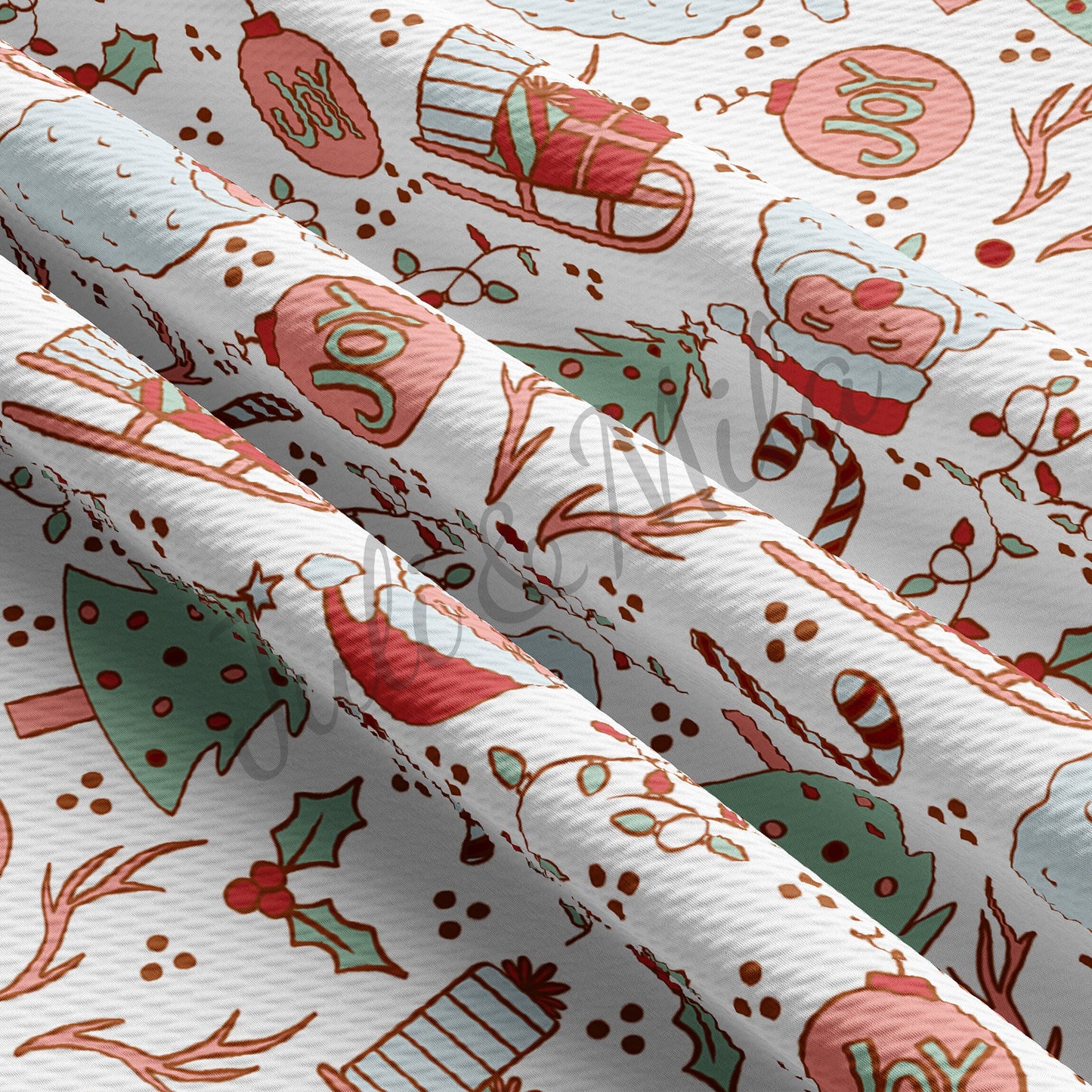 Christmas Bullet Fabric AC66