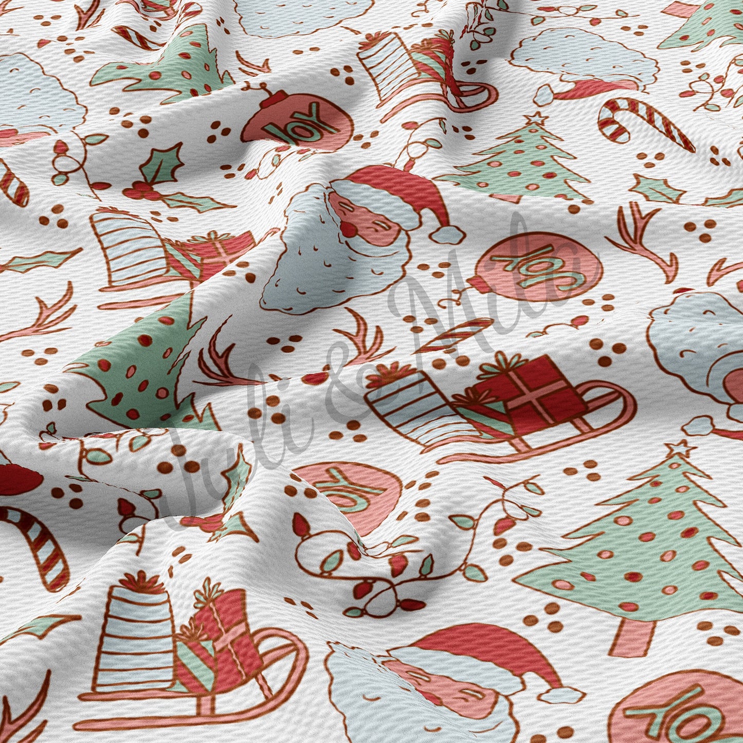 Christmas Bullet Fabric AC66