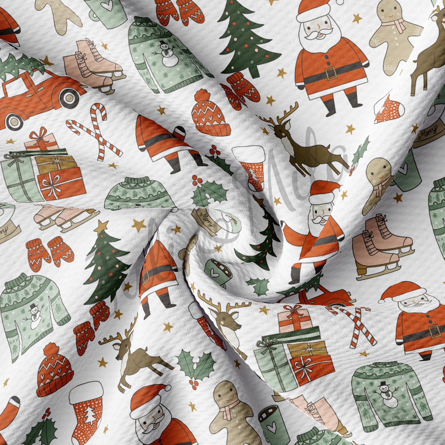 Christmas Bullet Fabric AC75