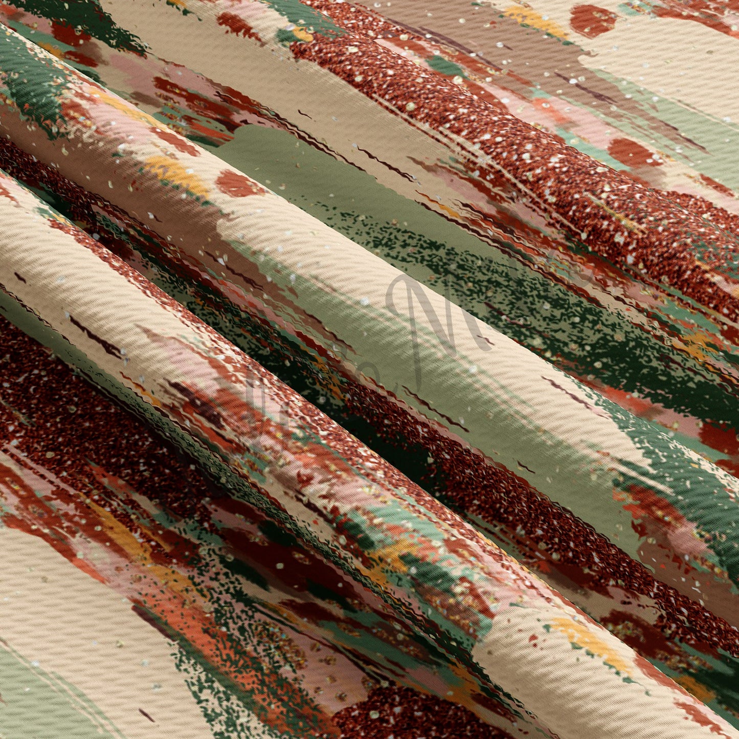 Printed Liverpool Bullet Textured Fabric by the yard 4Way Stretch Solid Strip Thick Knit Jersey Liverpool Fabric Paintsmear14