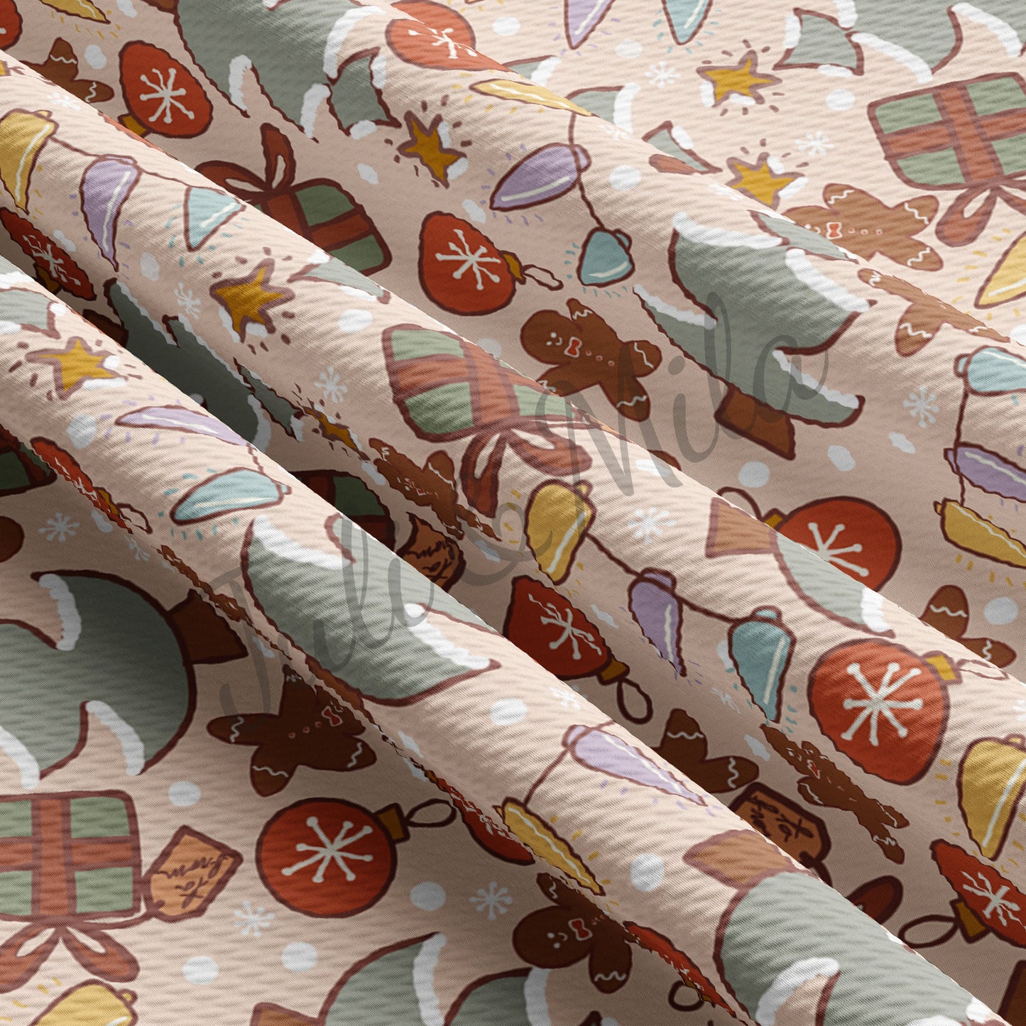 Christmas Bullet Fabric AC37