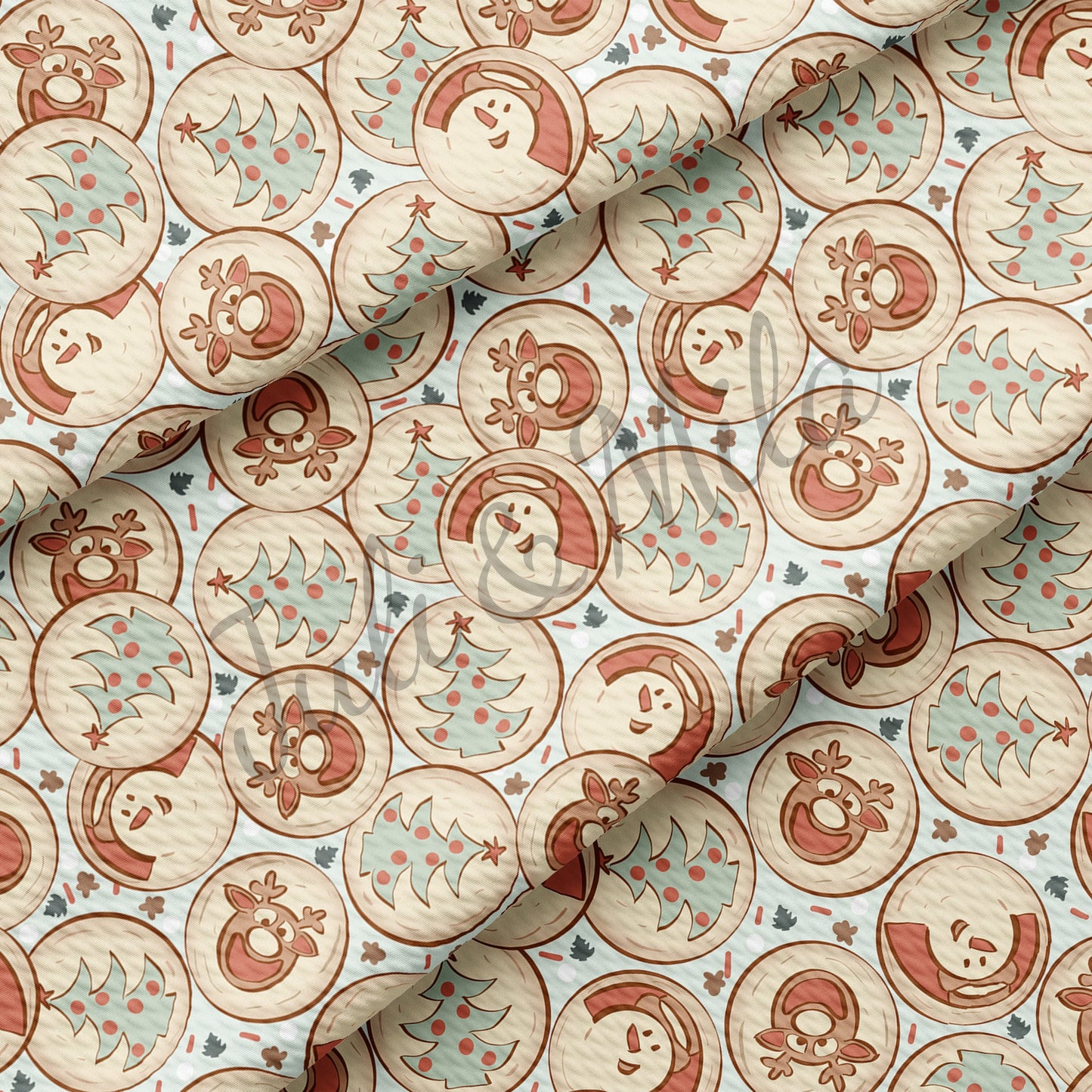 Christmas Cookies Bullet Fabric AC38