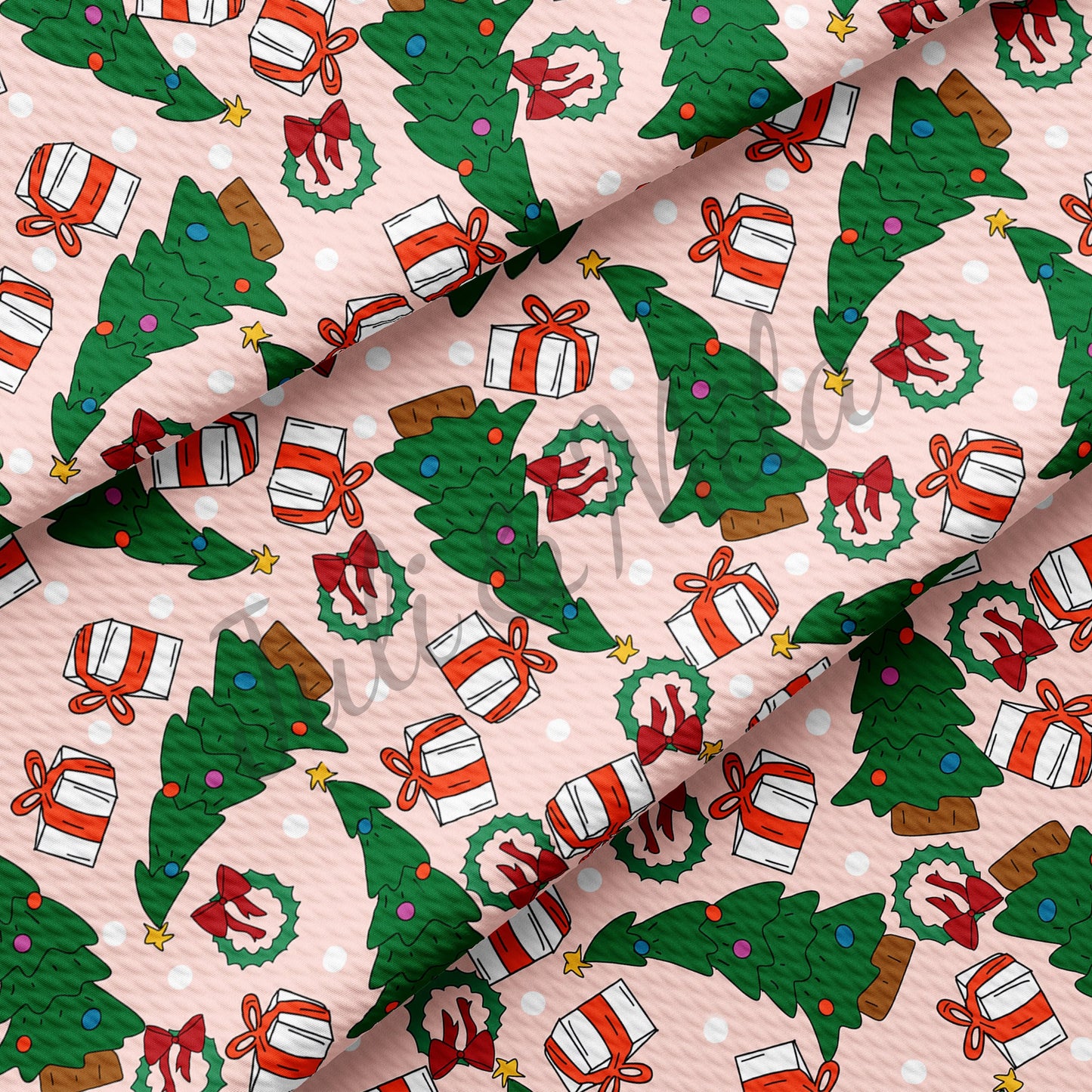 Christmas Tree Bullet Fabric AC36