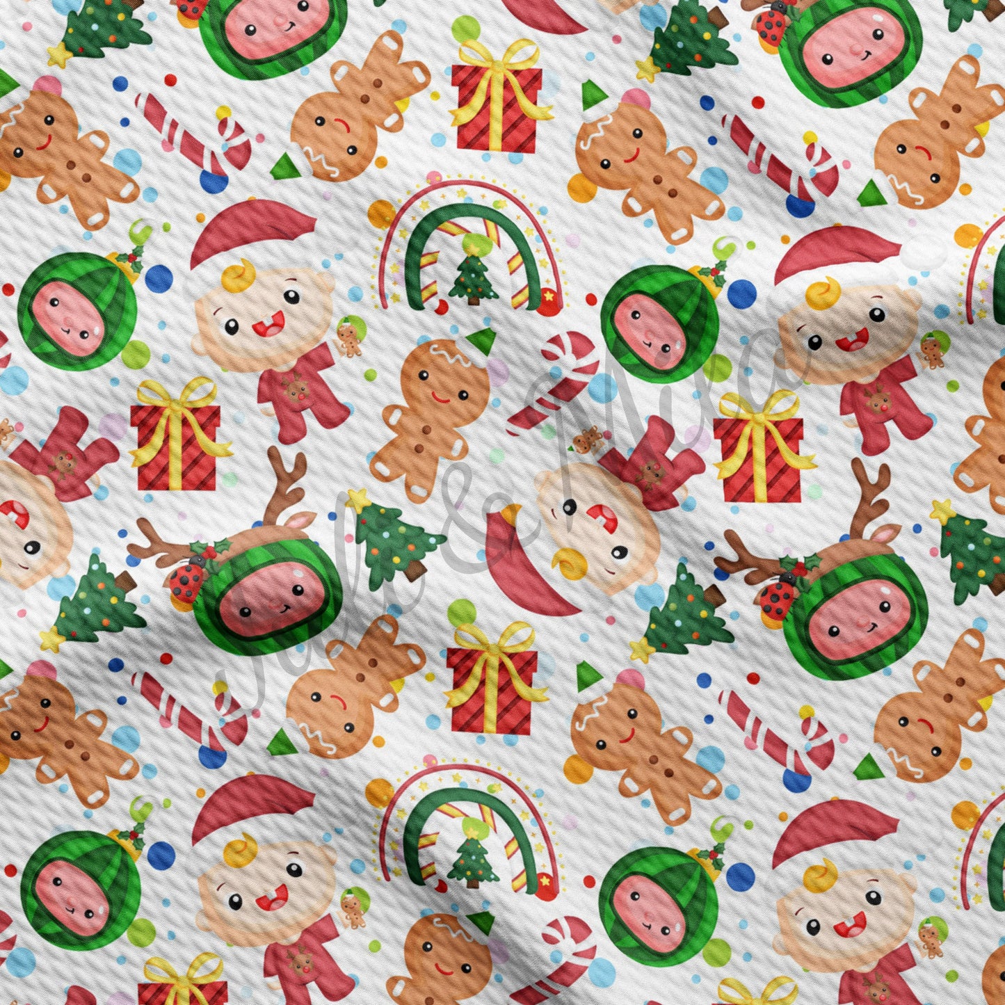 Christmas Cocomelon Bullet Fabric AA692