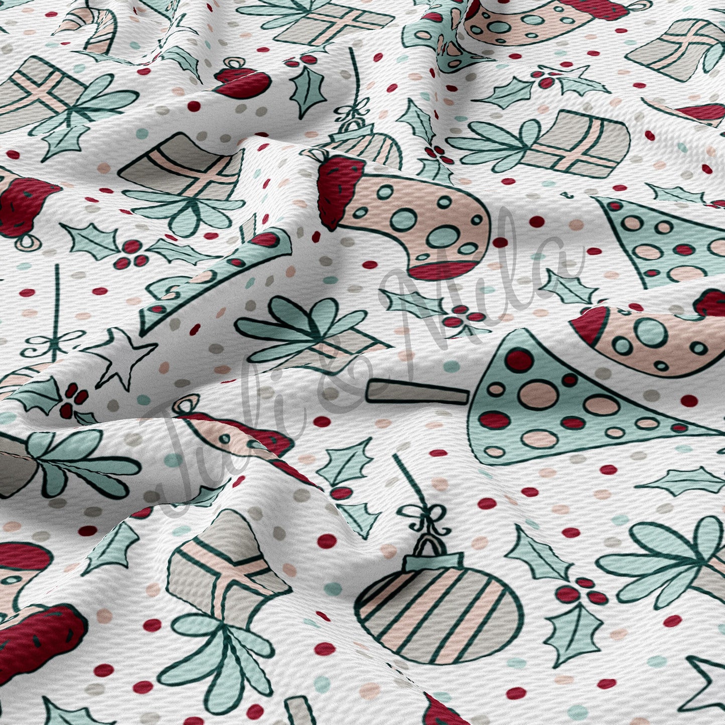 Christmas Bullet Fabric AC67