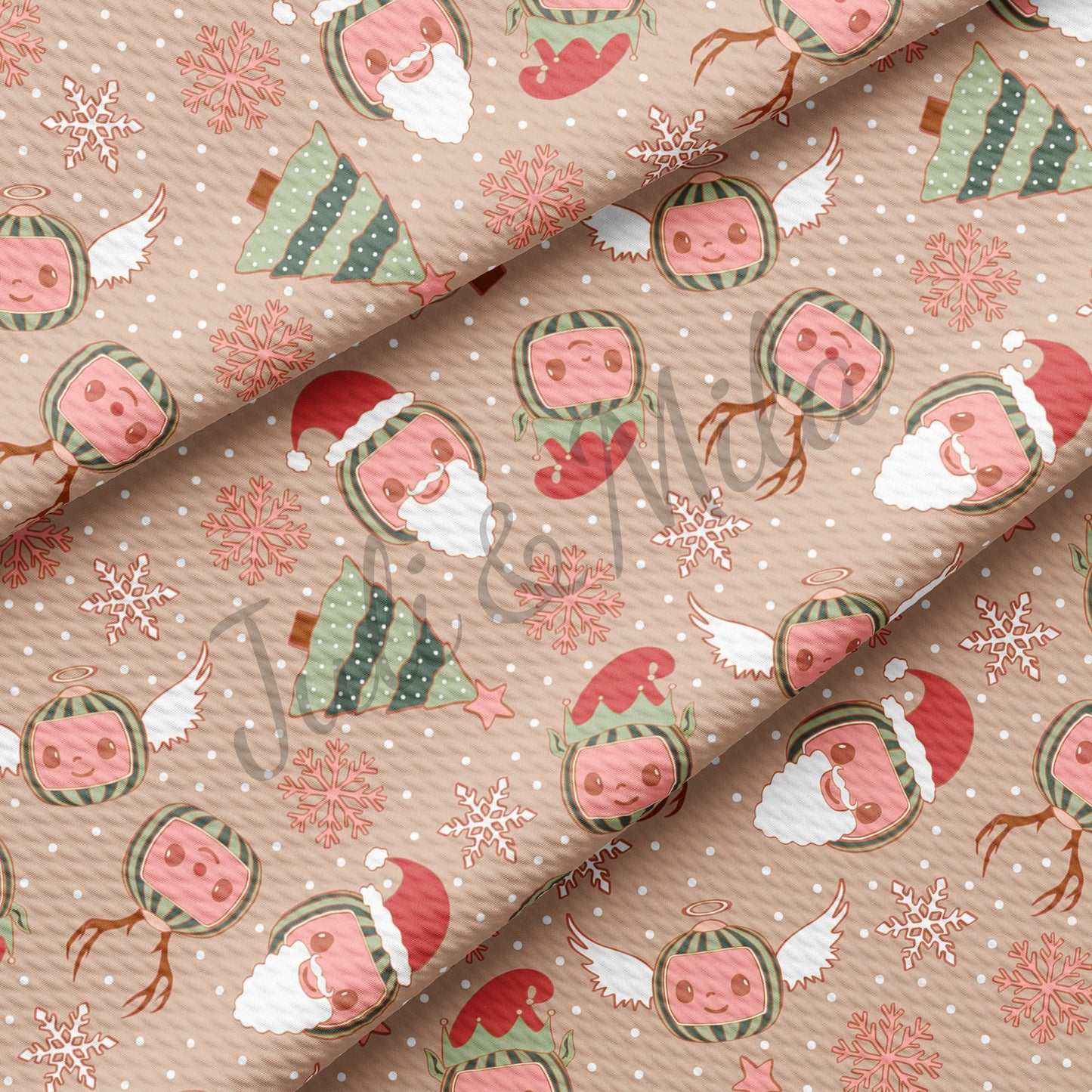 Christmas Bullet Fabric AC65