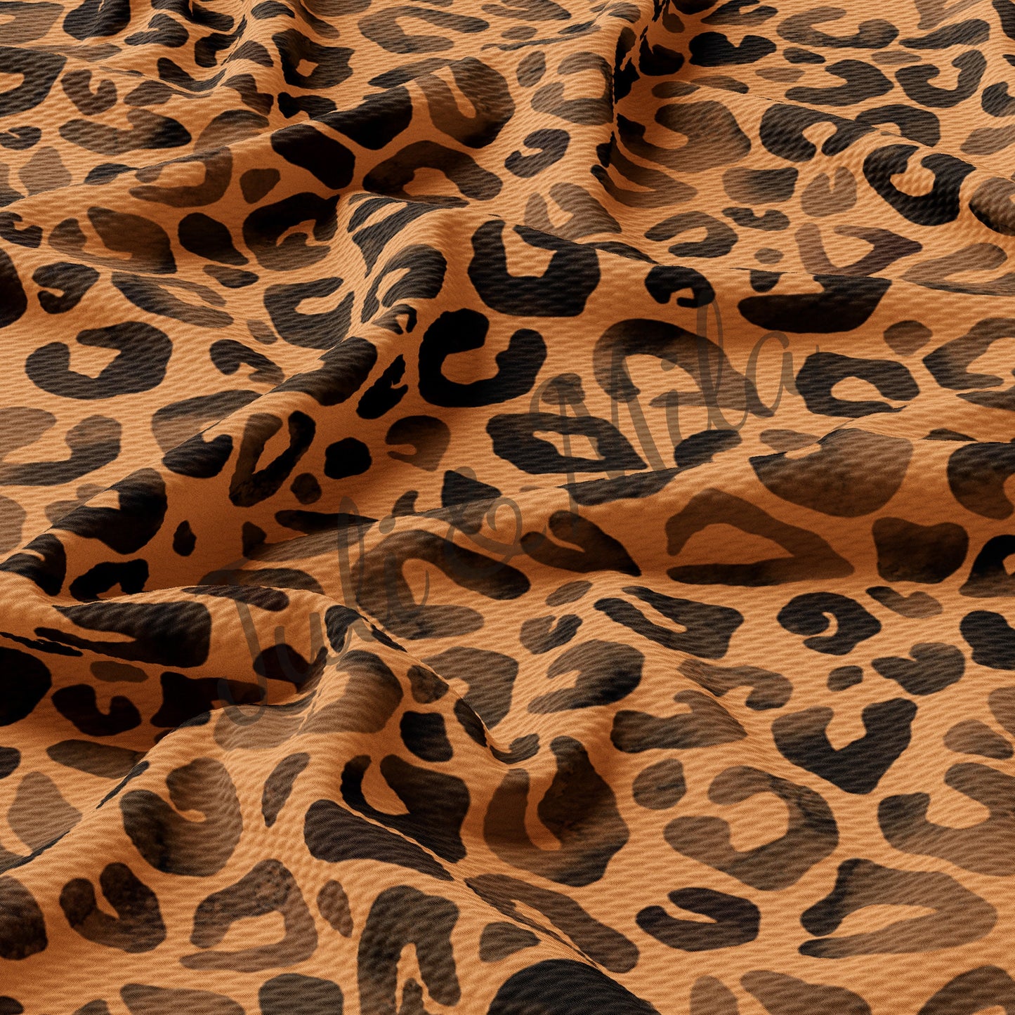 Watercolor Cheetah Leopard Bullet Fabric