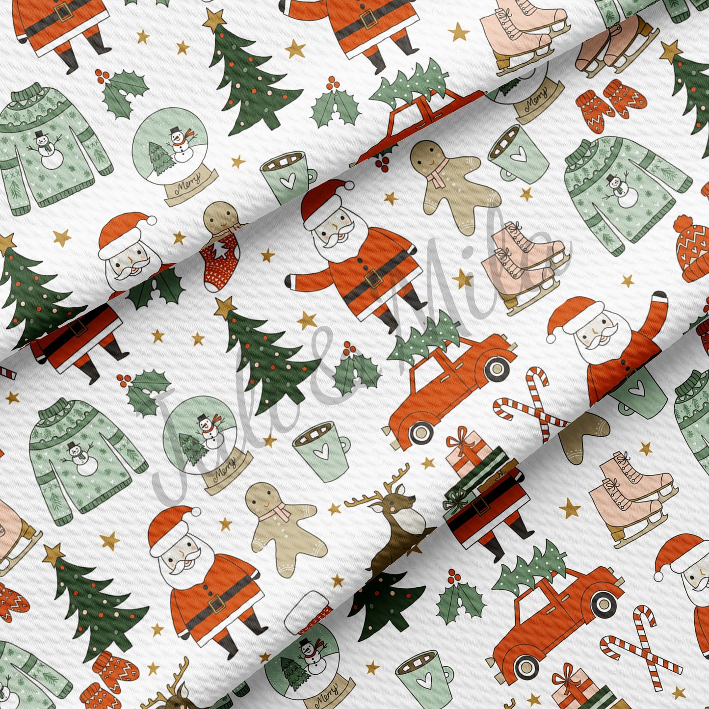 Christmas Bullet Fabric AC75