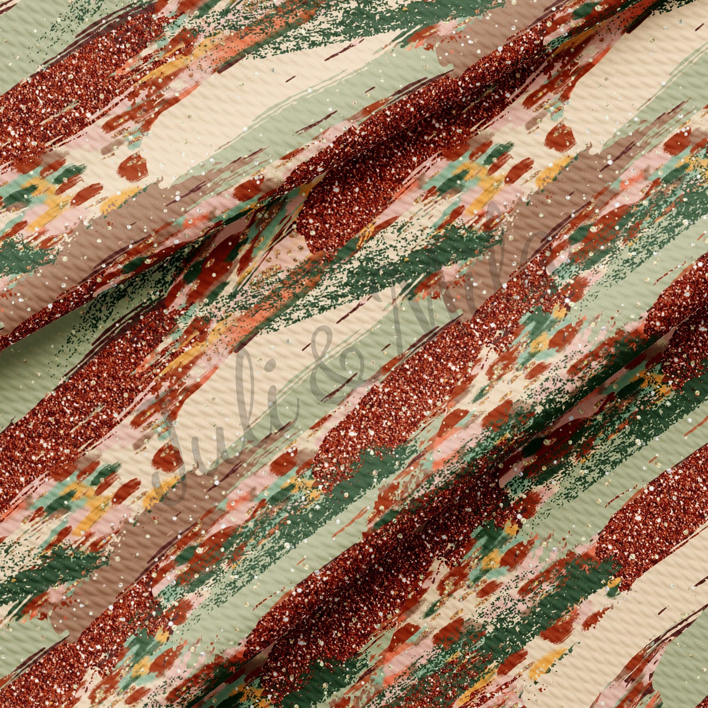 Printed Liverpool Bullet Textured Fabric by the yard 4Way Stretch Solid Strip Thick Knit Jersey Liverpool Fabric Paintsmear14