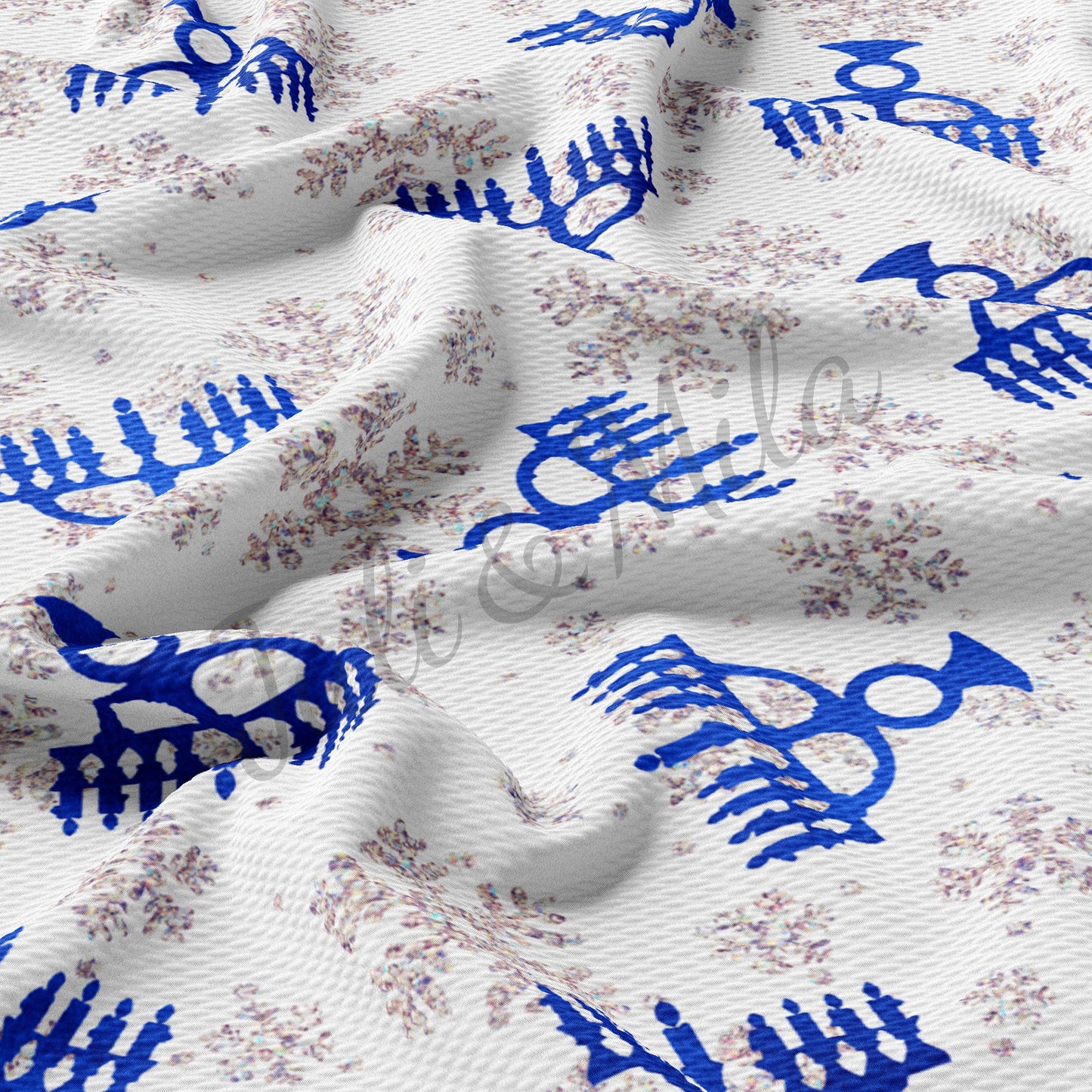 Hanukkah Bullet Fabric AC202