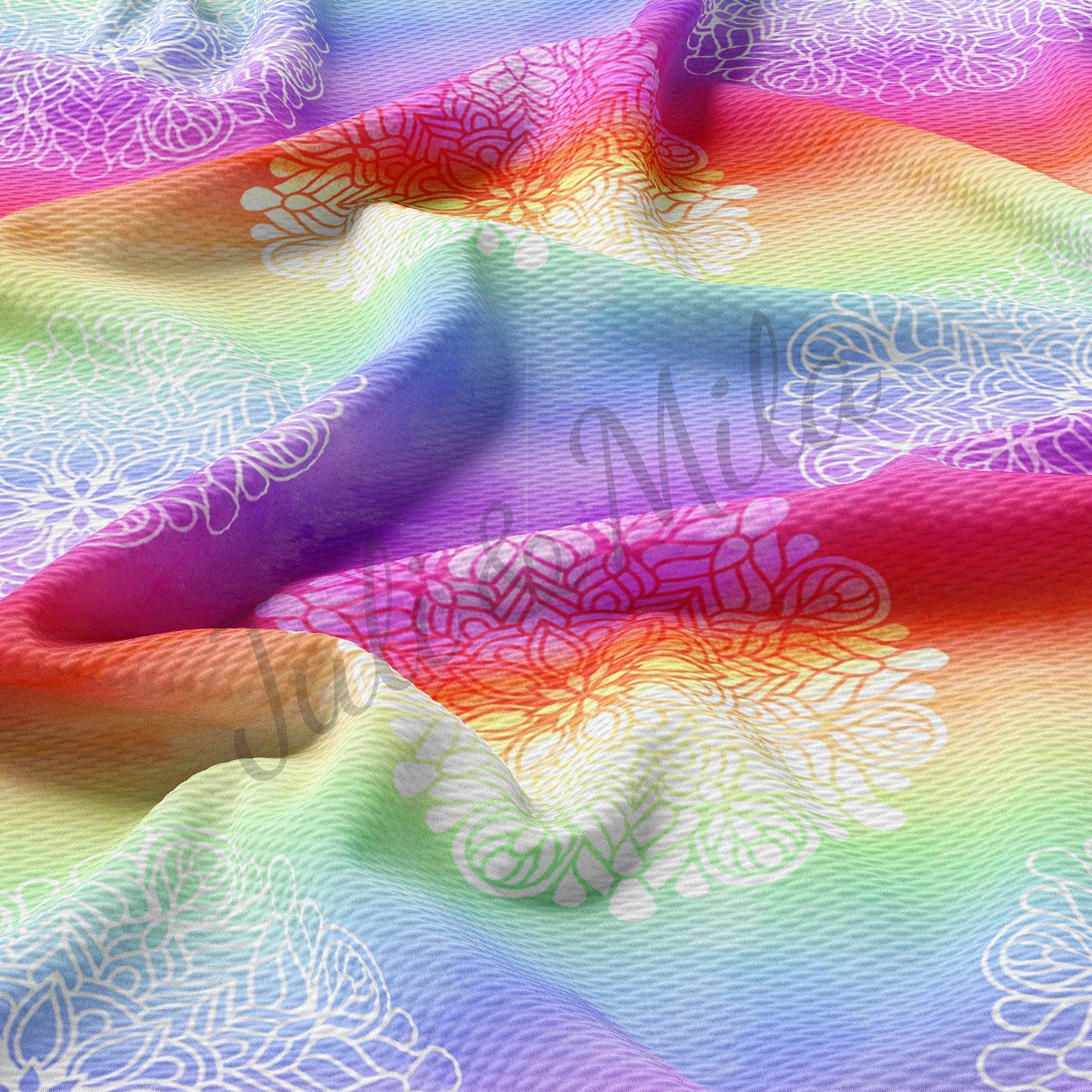 Bullet Textured Fabric  Floral110