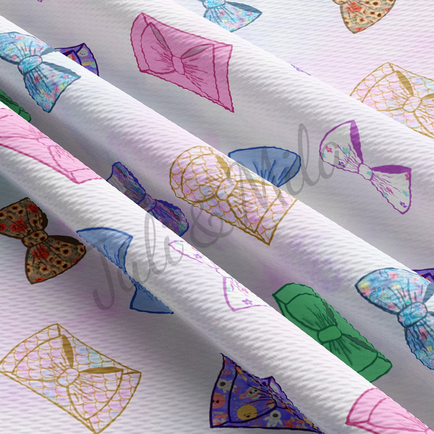 Bullet Textured Fabric  bows