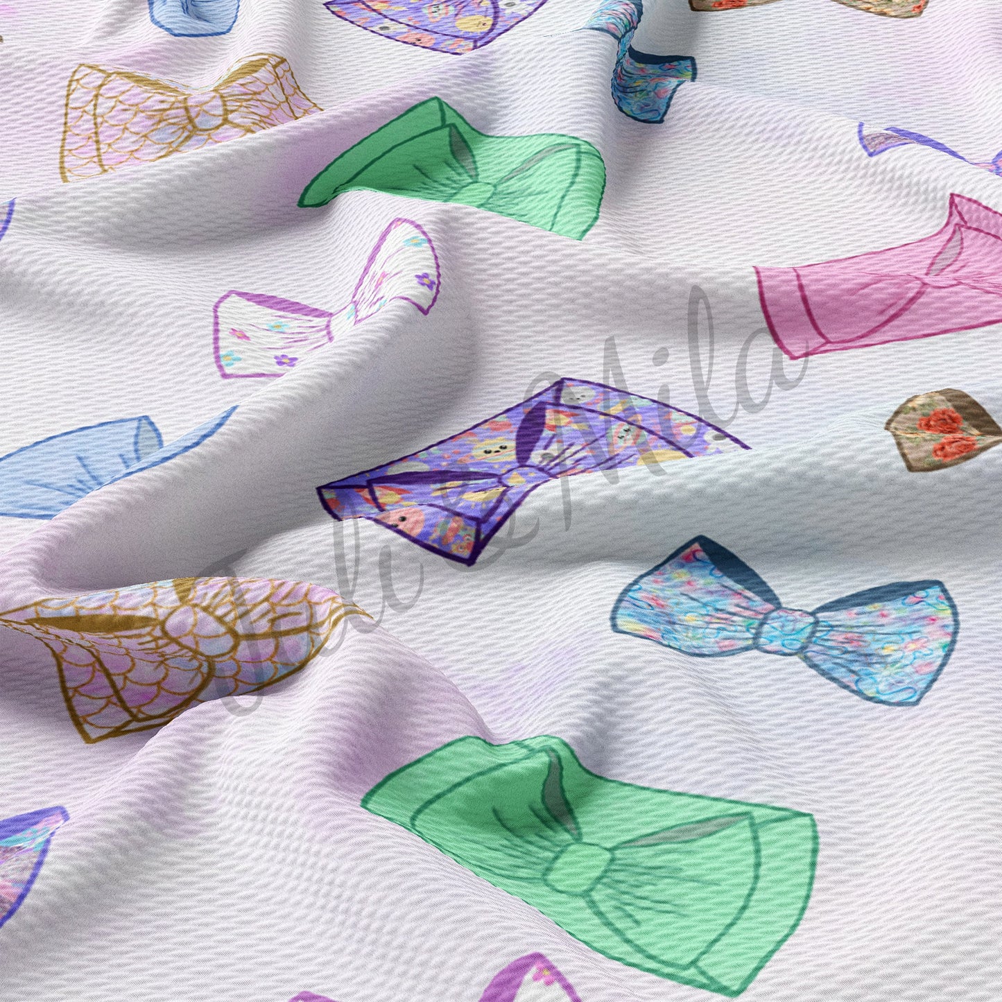 Bullet Textured Fabric  bows
