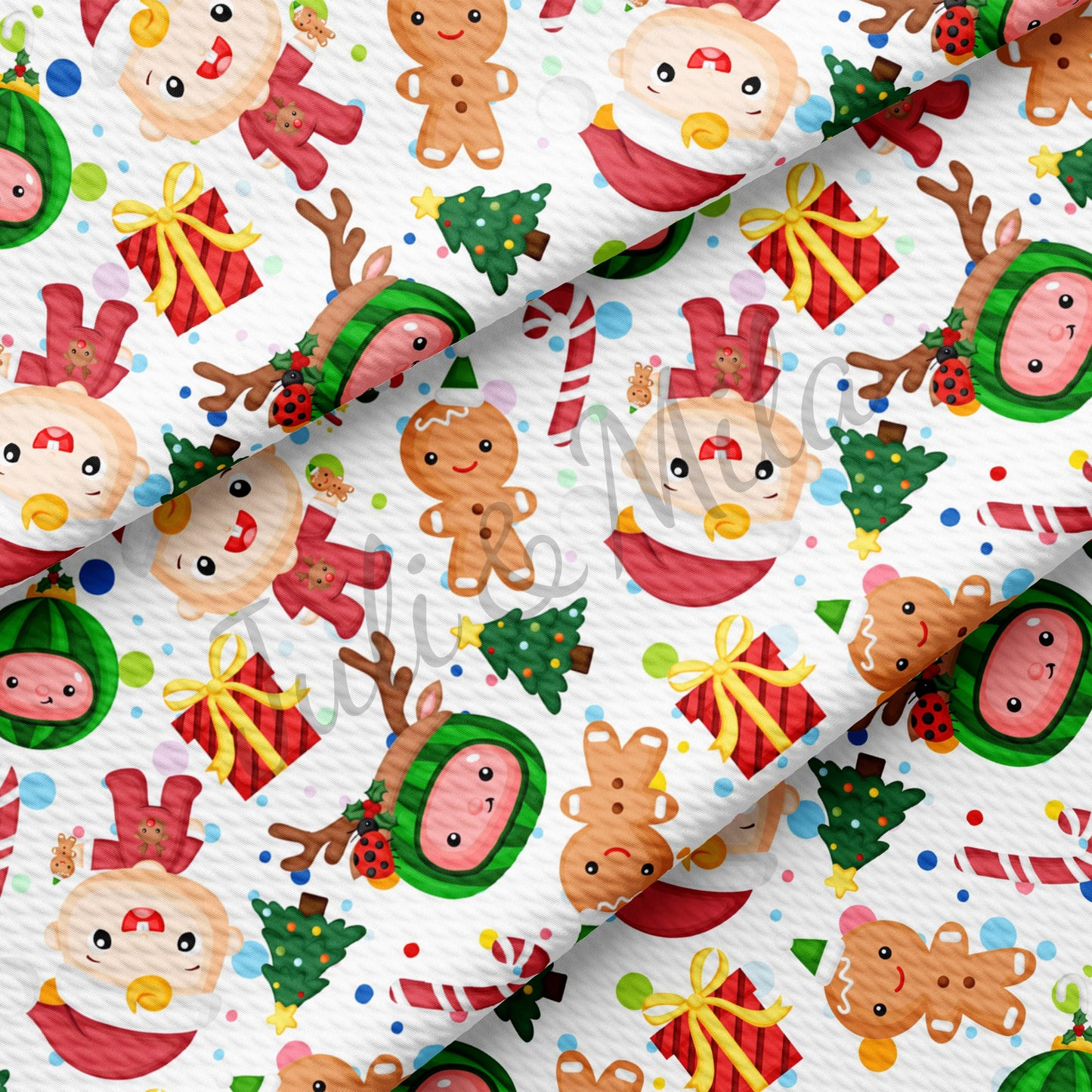 Christmas Cocomelon Bullet Fabric AA692