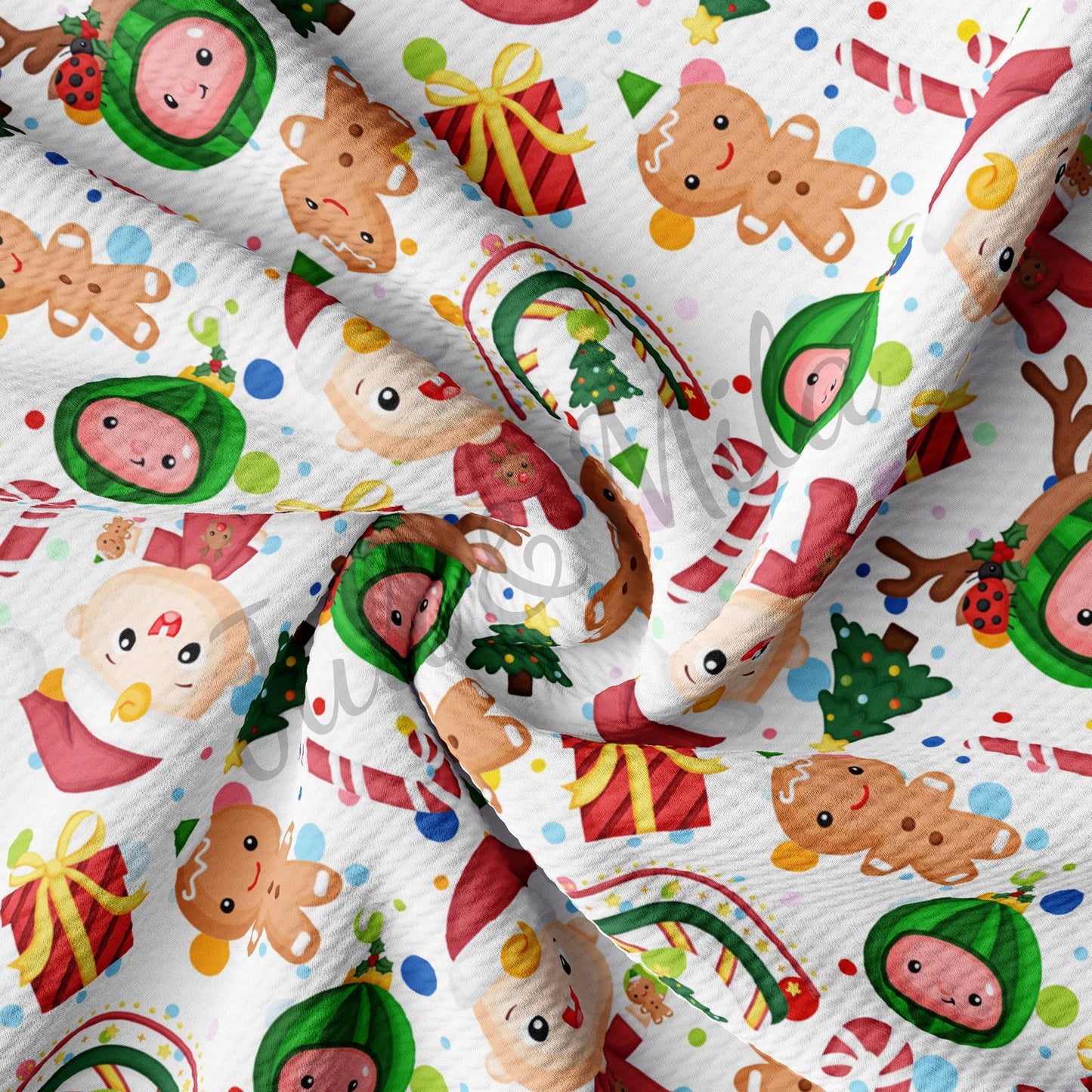 Christmas Cocomelon Bullet Fabric AA692