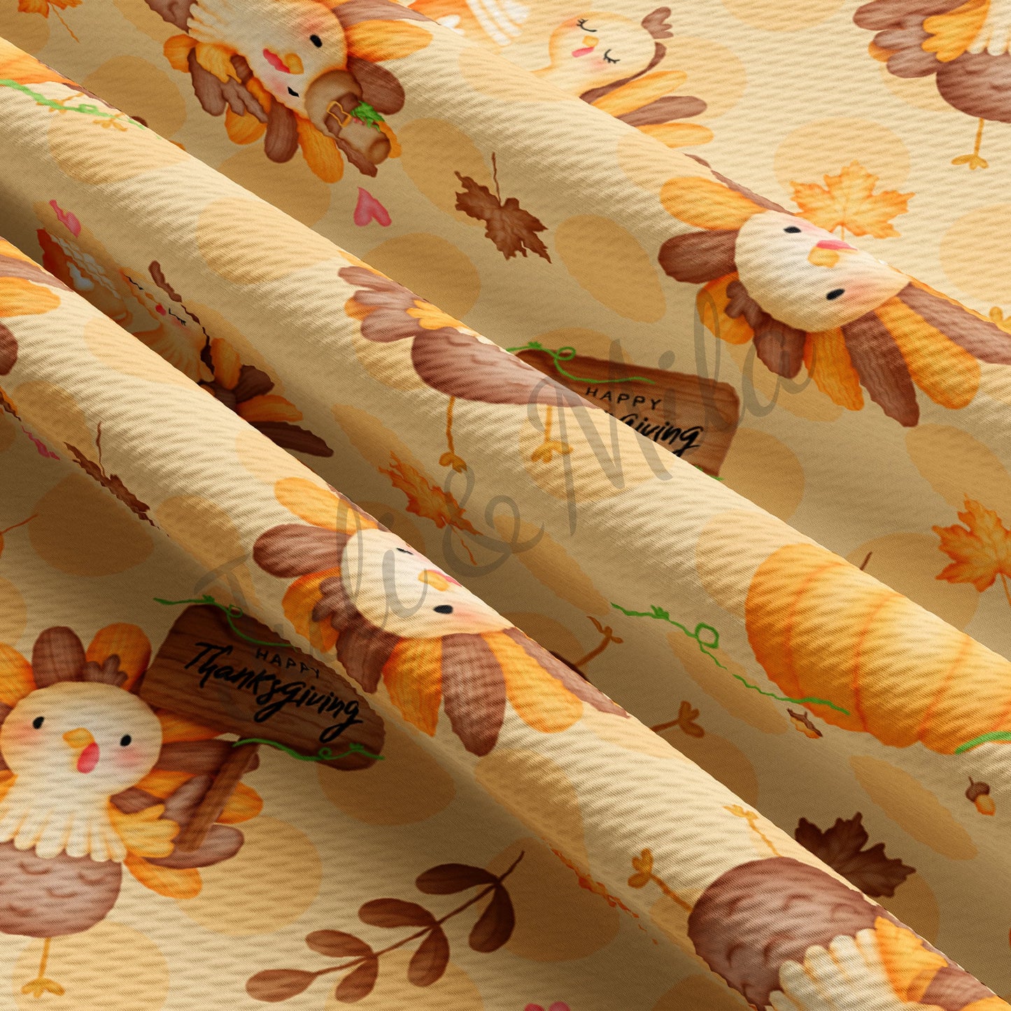 Printed Liverpool Bullet Textured Fabric by the yard 4Way Stretch Solid Strip Thick Knit Jersey Liverpool Fabric pumpkin119