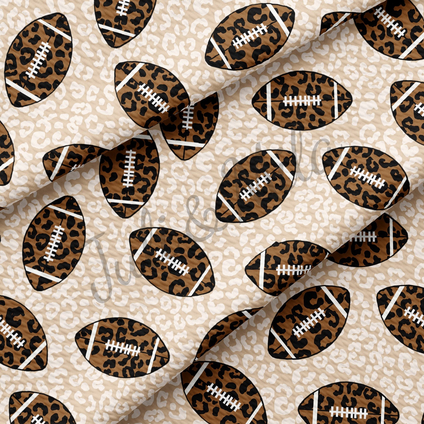 Football Cheetah Printed Bullet Fabric AA181