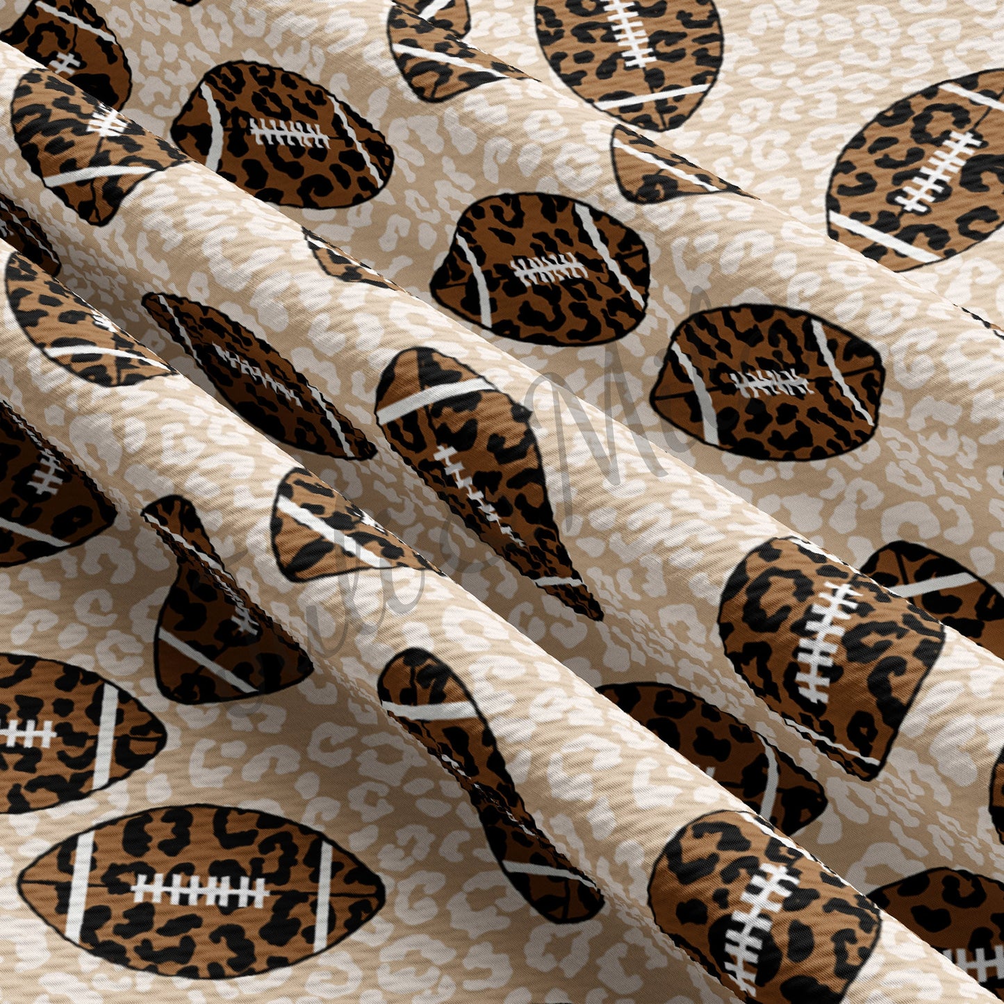 Football Cheetah Printed Bullet Fabric AA181