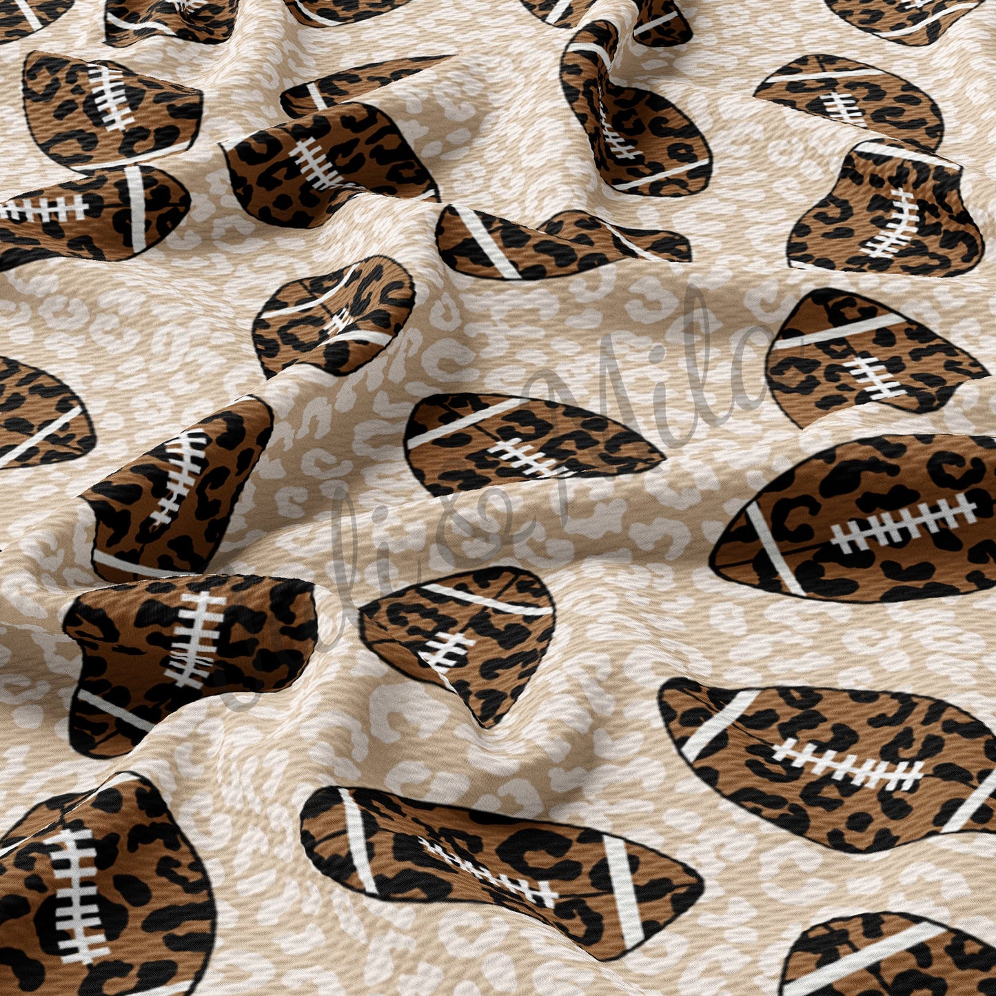 Football Cheetah Printed Bullet Fabric AA181