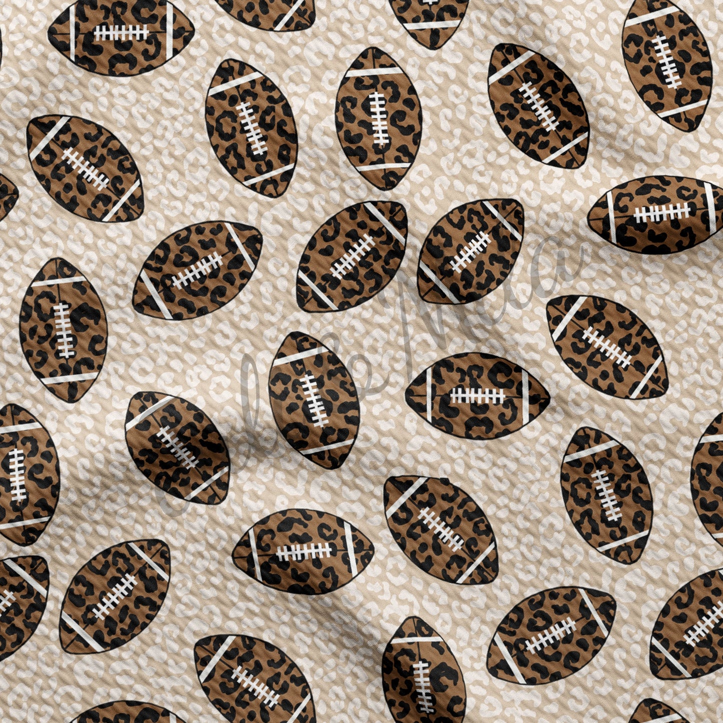 Football Cheetah Printed Bullet Fabric AA181