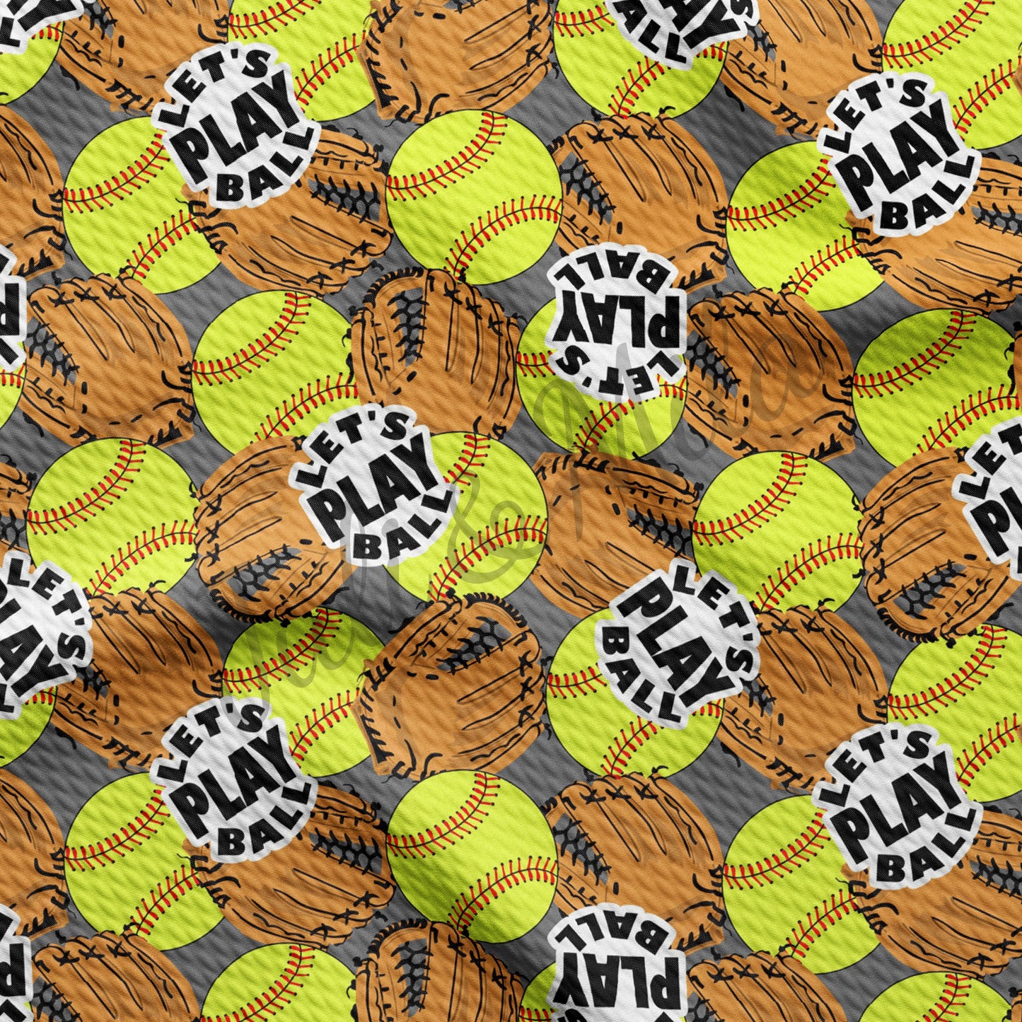 Softball Bullet Textured Fabric Softball AA329