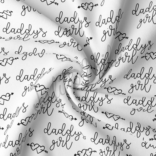 DBP Fabric Double Brushed Polyester Fabric Daddy's Girl DBP43